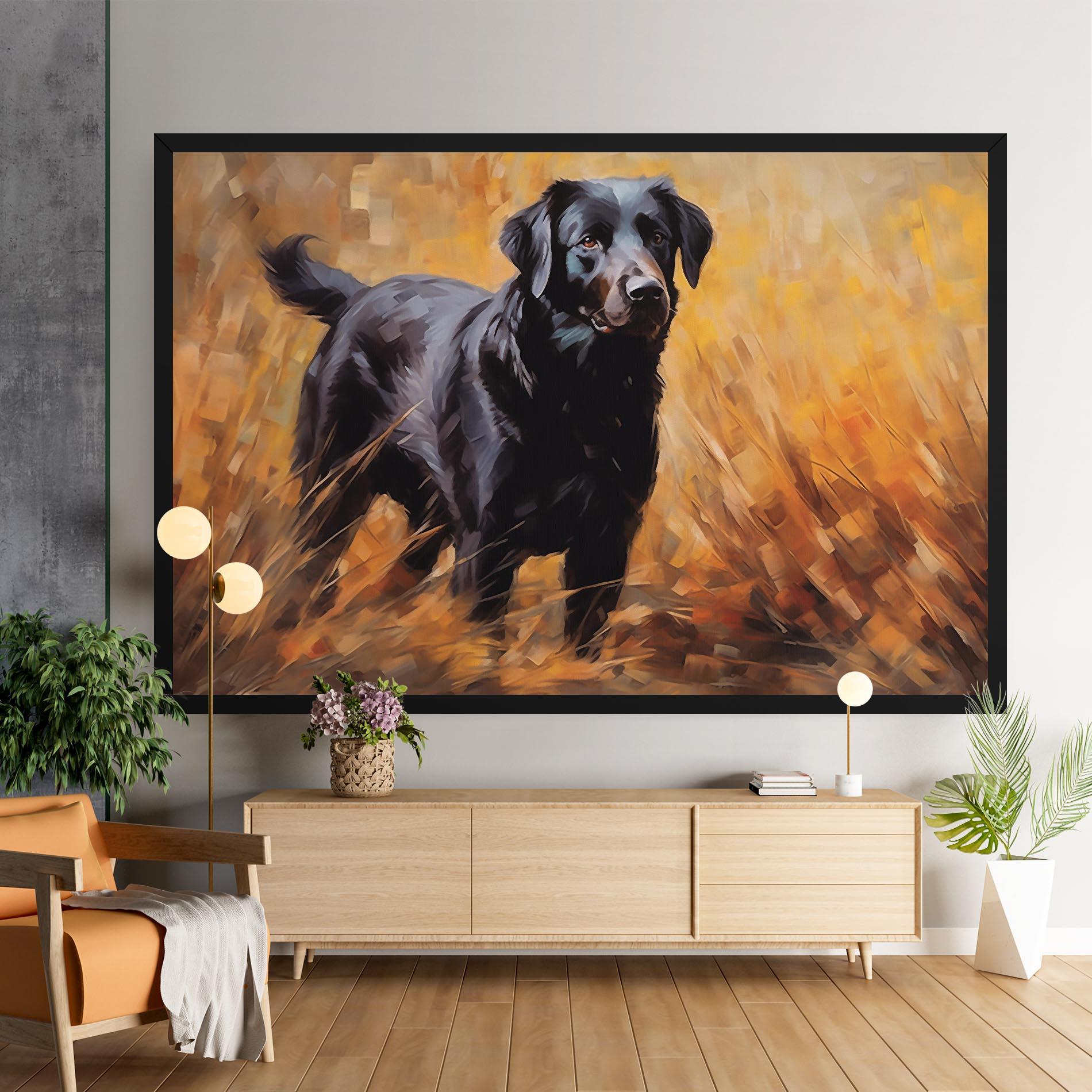 Tablou Canvas Black Pretty Dog mockup 9