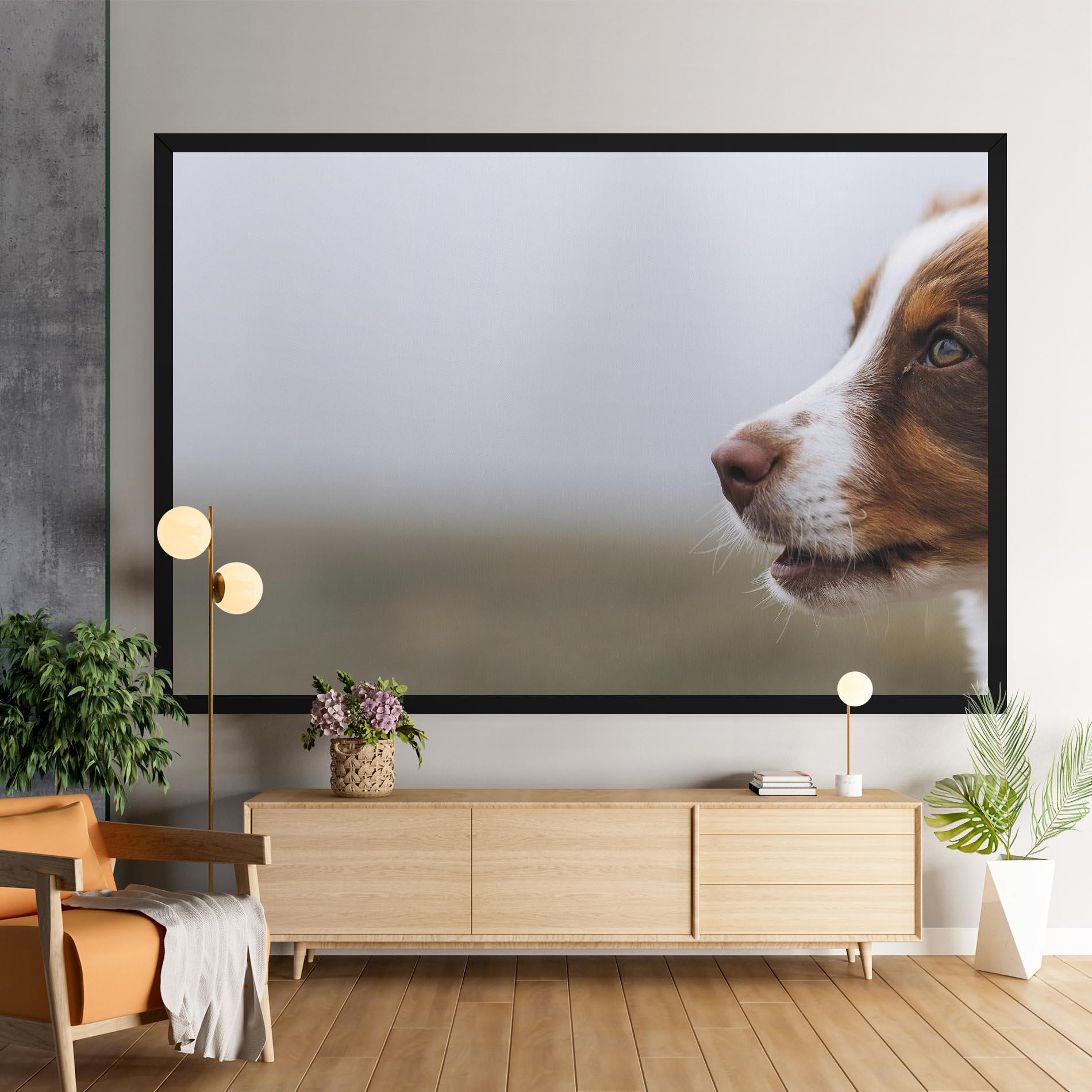 Tablou Canvas Brown White Dog mockup 9