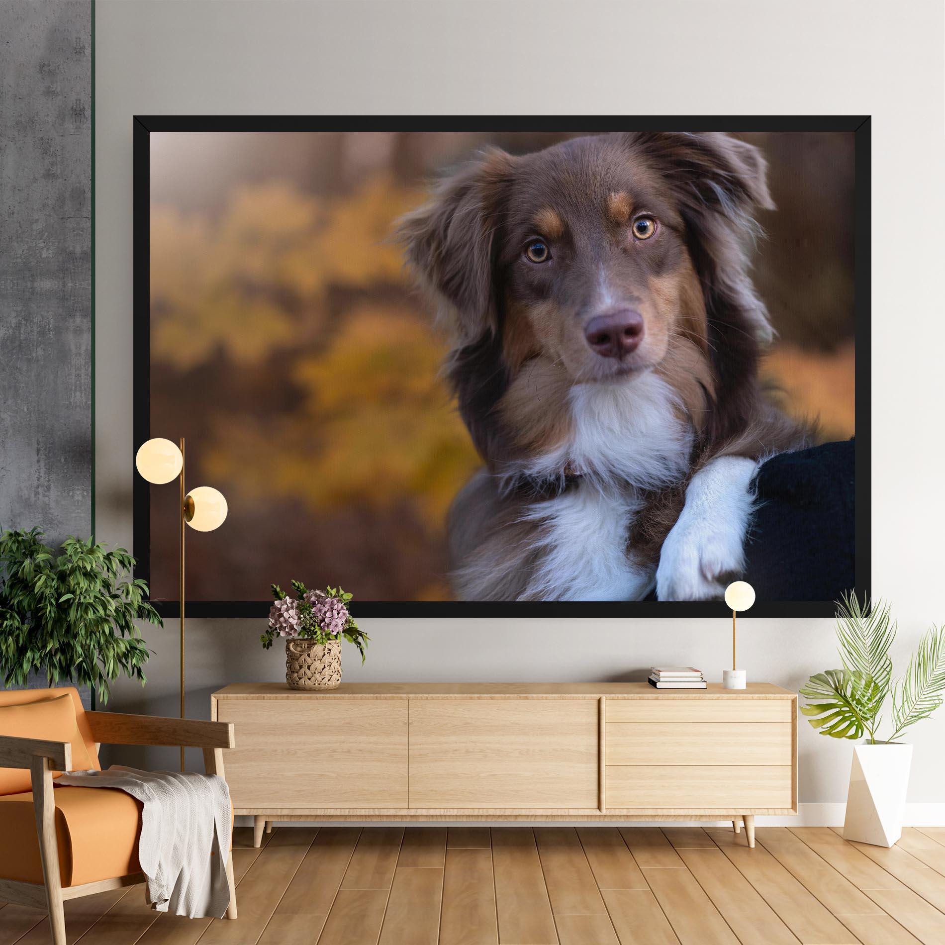 Tablou Canvas Coffee Brown Dog mockup 9