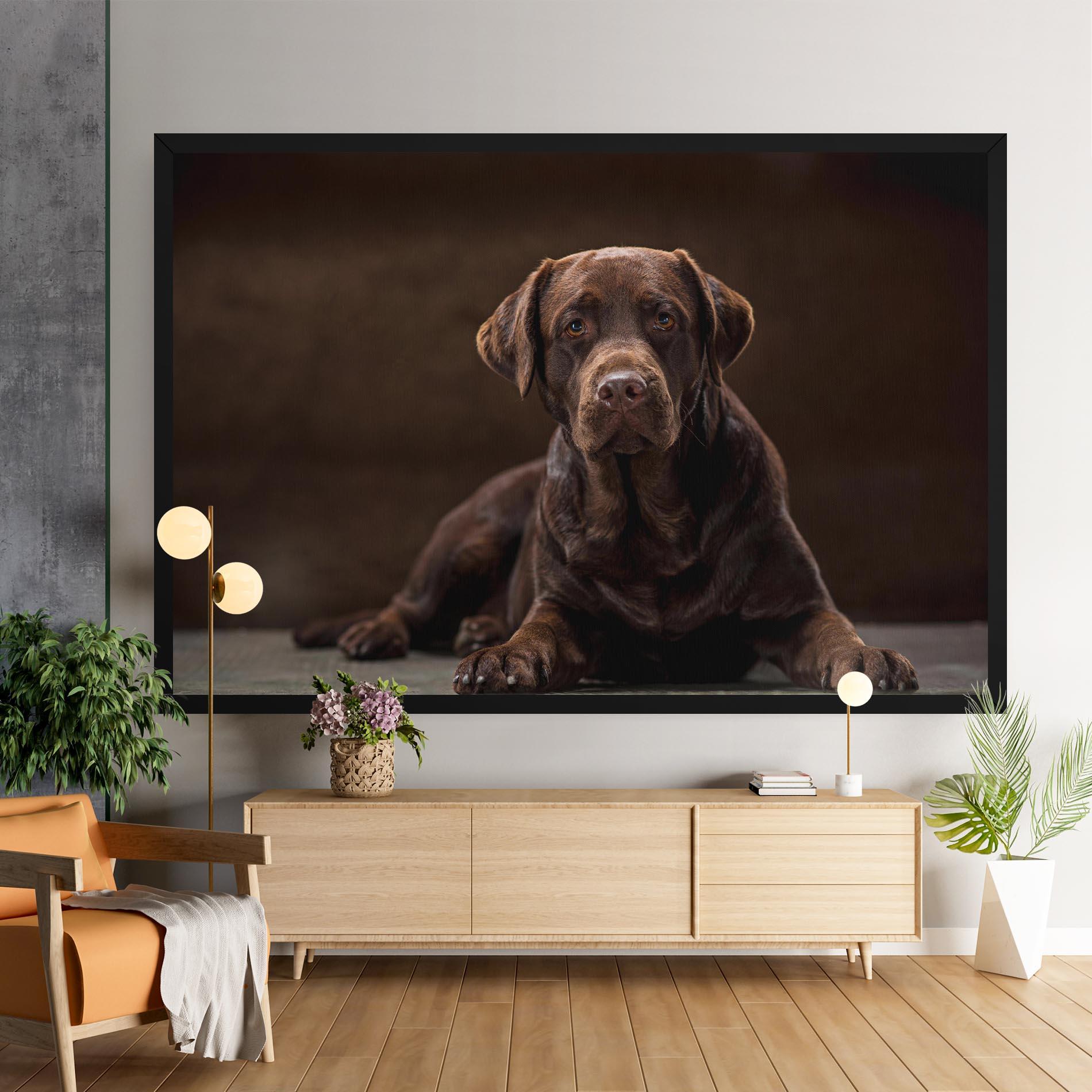 Tablou Canvas Cute Brown Labrador mockup 9