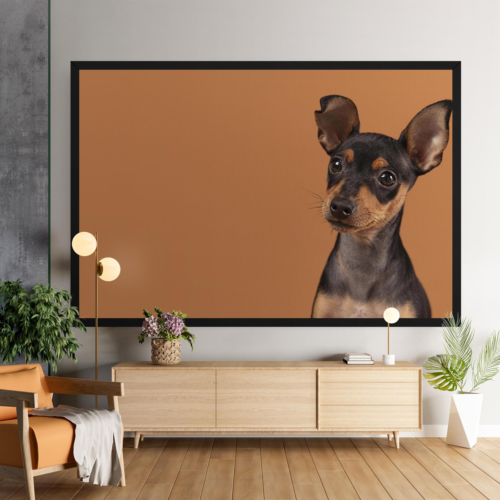 Tablou Canvas Cute Dog Portrait mockup 9