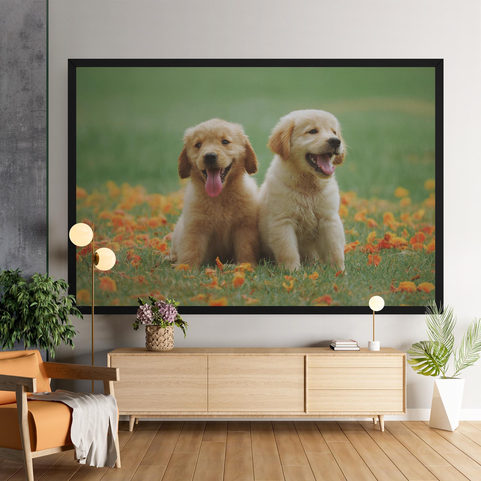 Tablou Canvas Happy Dogs mockup 9