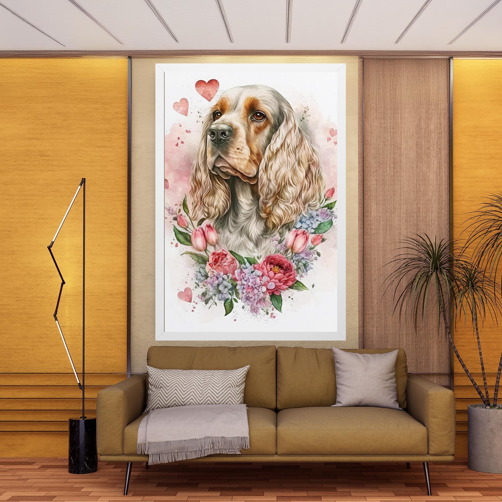 Tablou Canvas Cute Little Cocker mockup 9