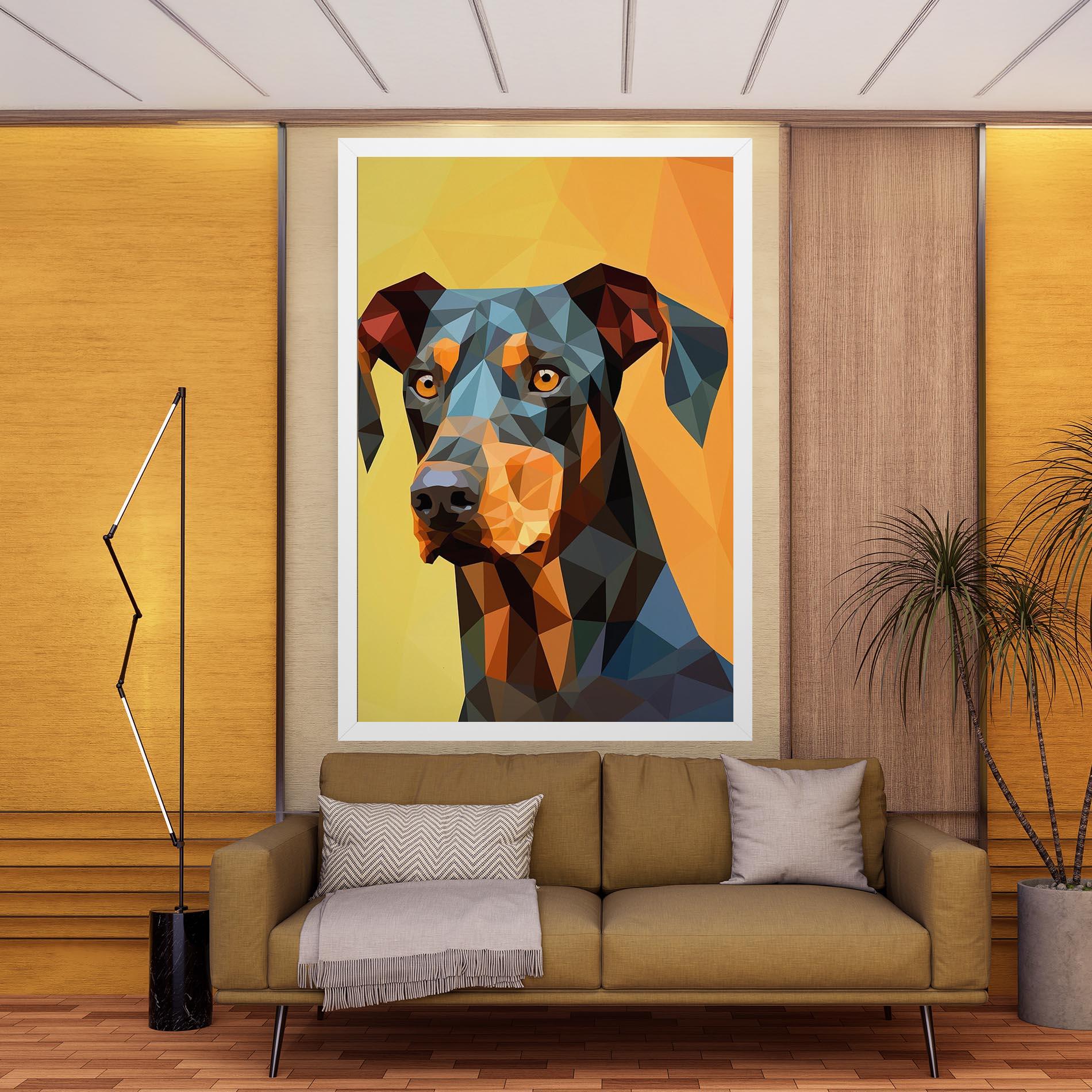 Tablou Canvas Digital Art Dog mockup 9