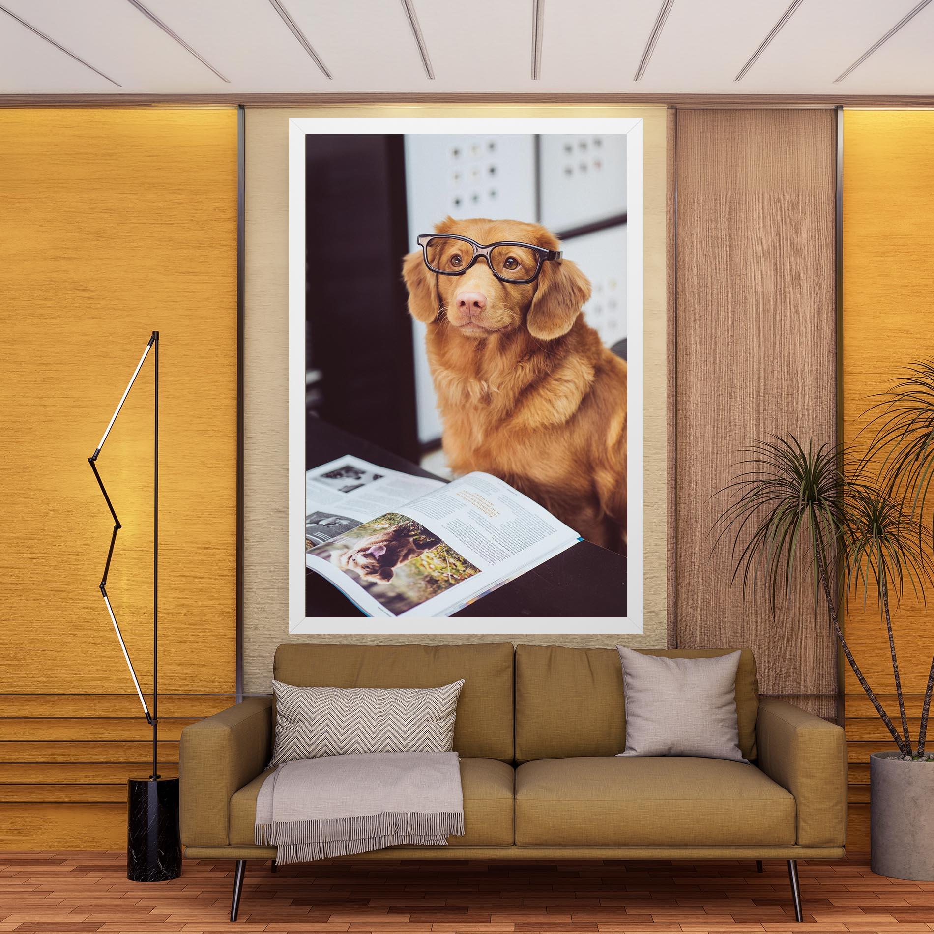 Tablou Canvas Learning Dog mockup 9