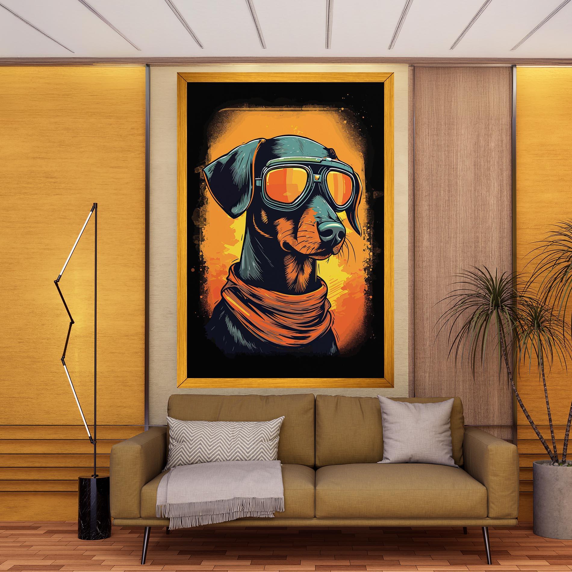 Tablou Canvas Cool Dog mockup 9