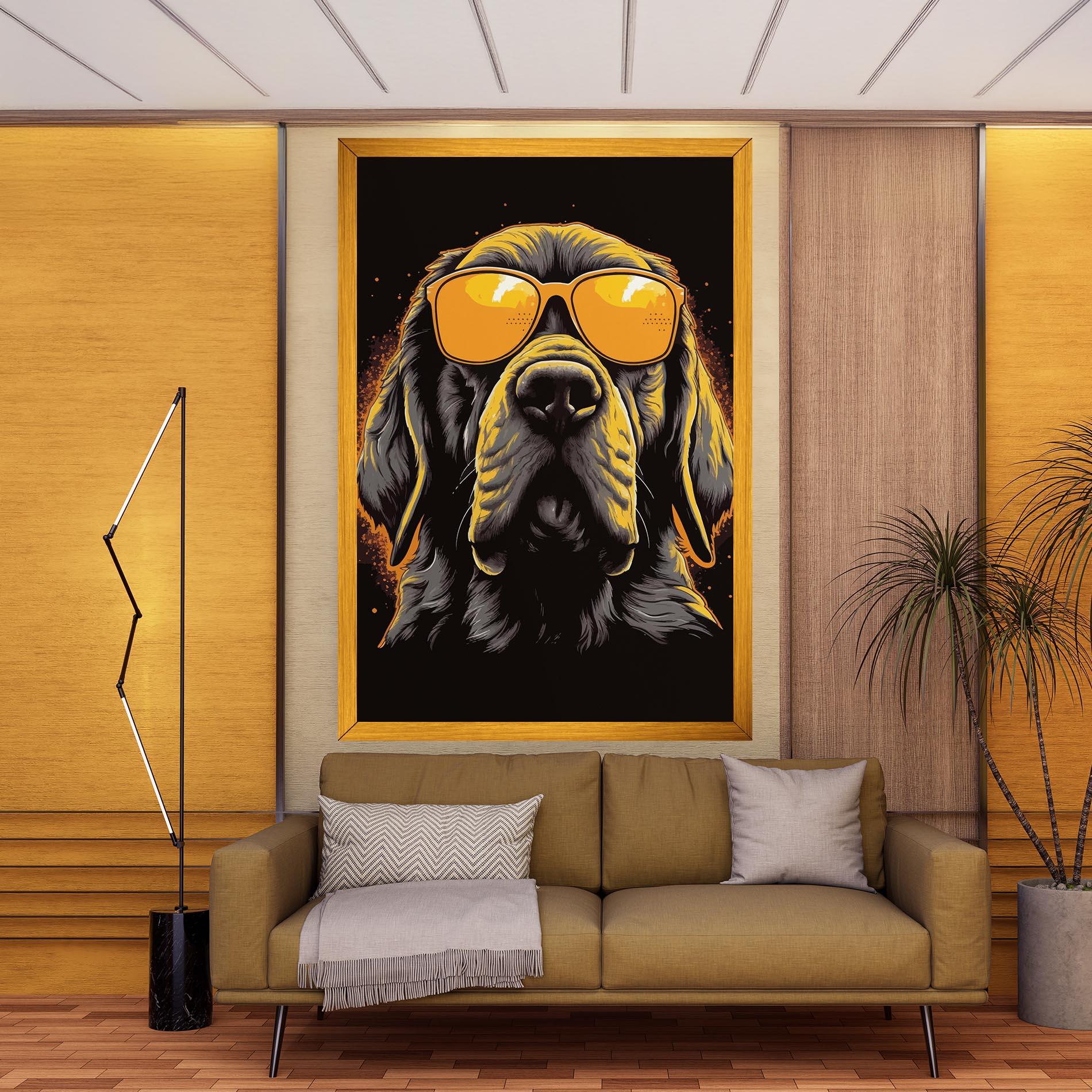 Tablou Canvas Coolest Dog mockup 9