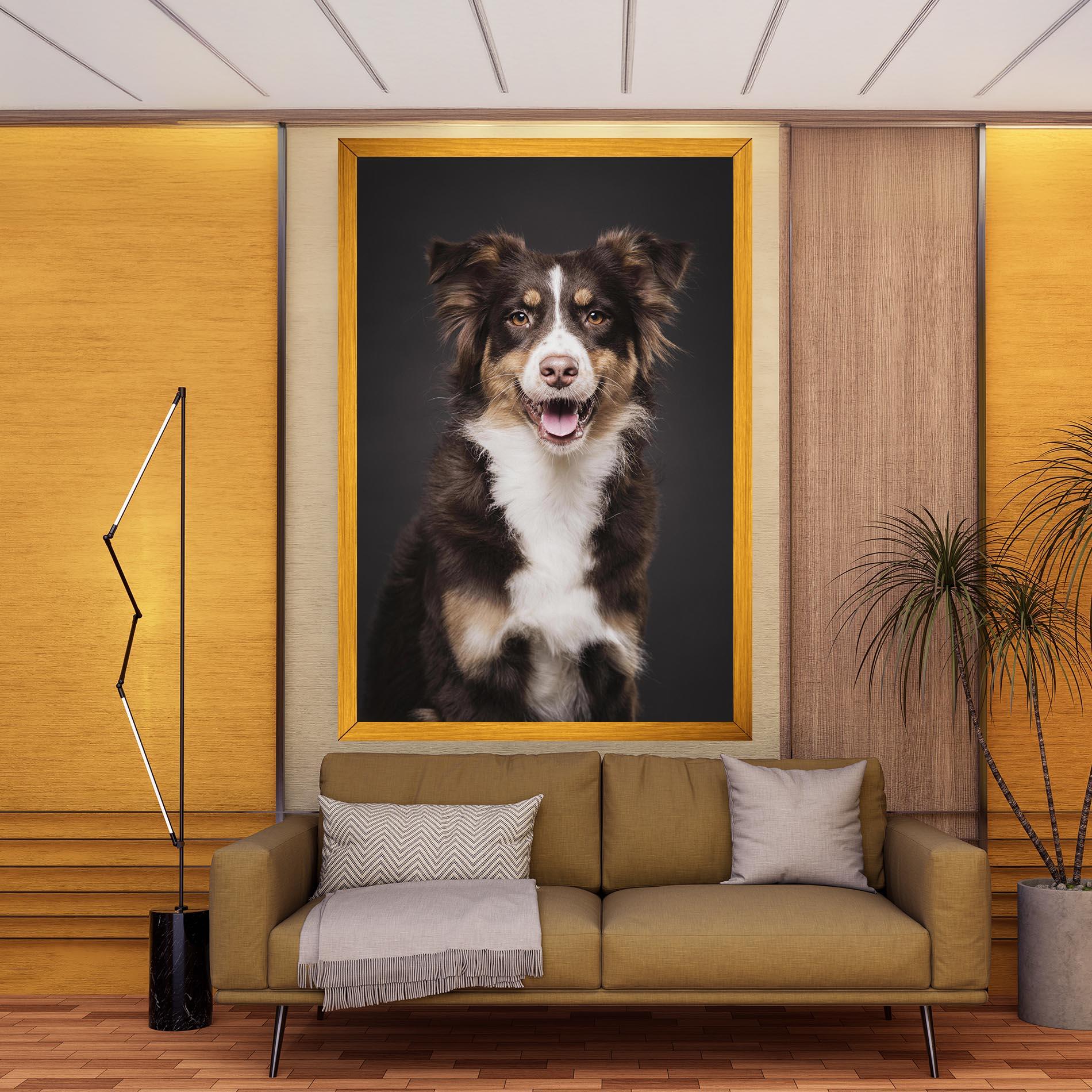 Tablou Canvas Cute Dog Sitting mockup 9