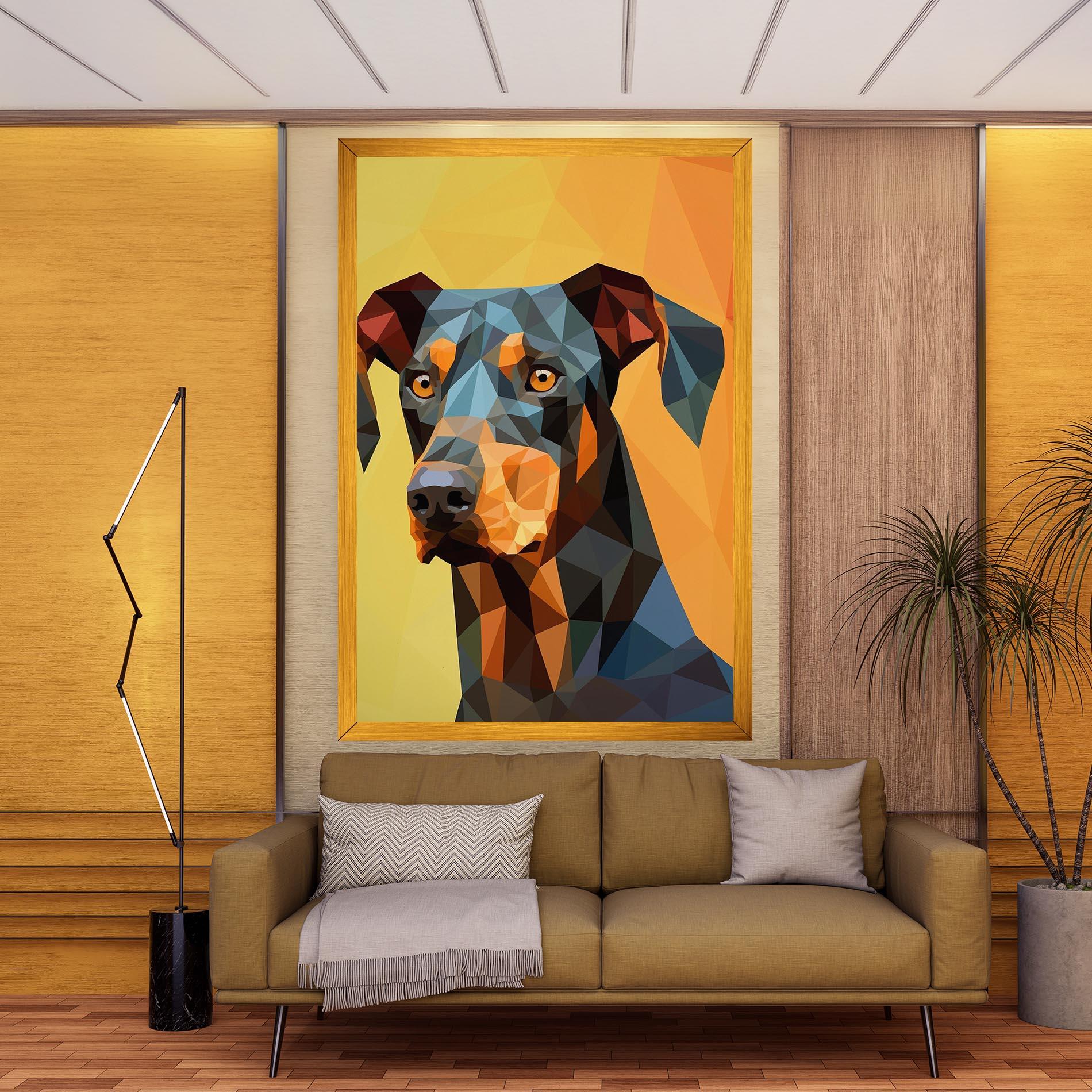 Tablou Canvas Digital Art Dog mockup 9