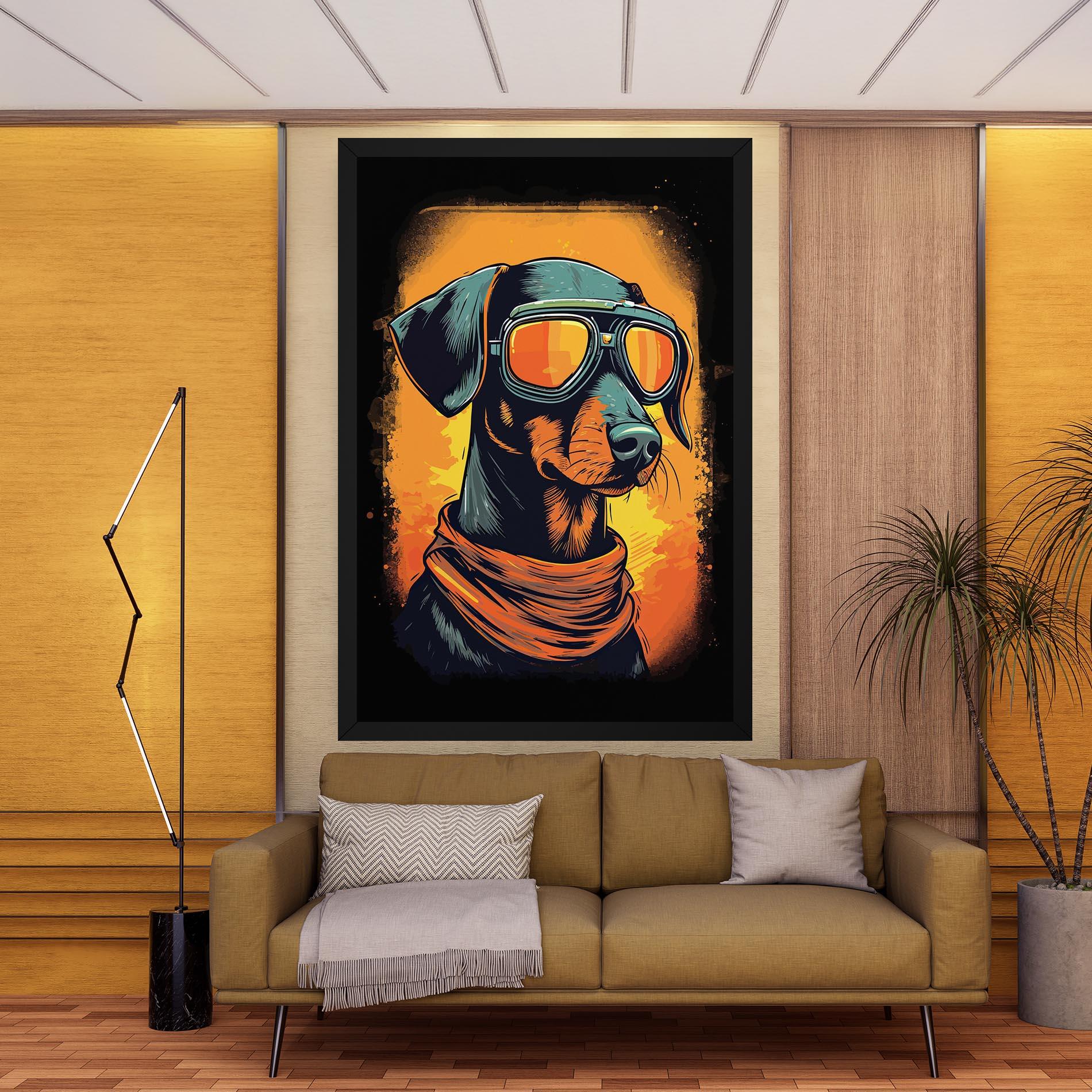 Tablou Canvas Cool Dog mockup 9