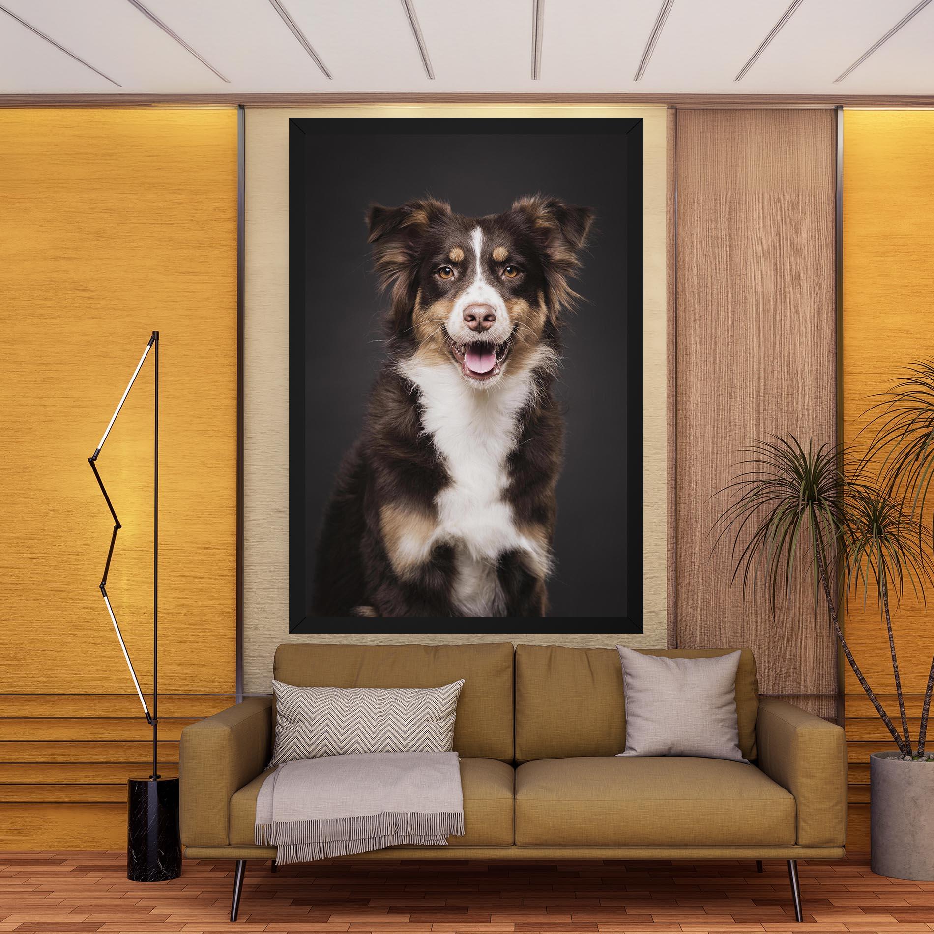 Tablou Canvas Cute Dog Sitting mockup 9