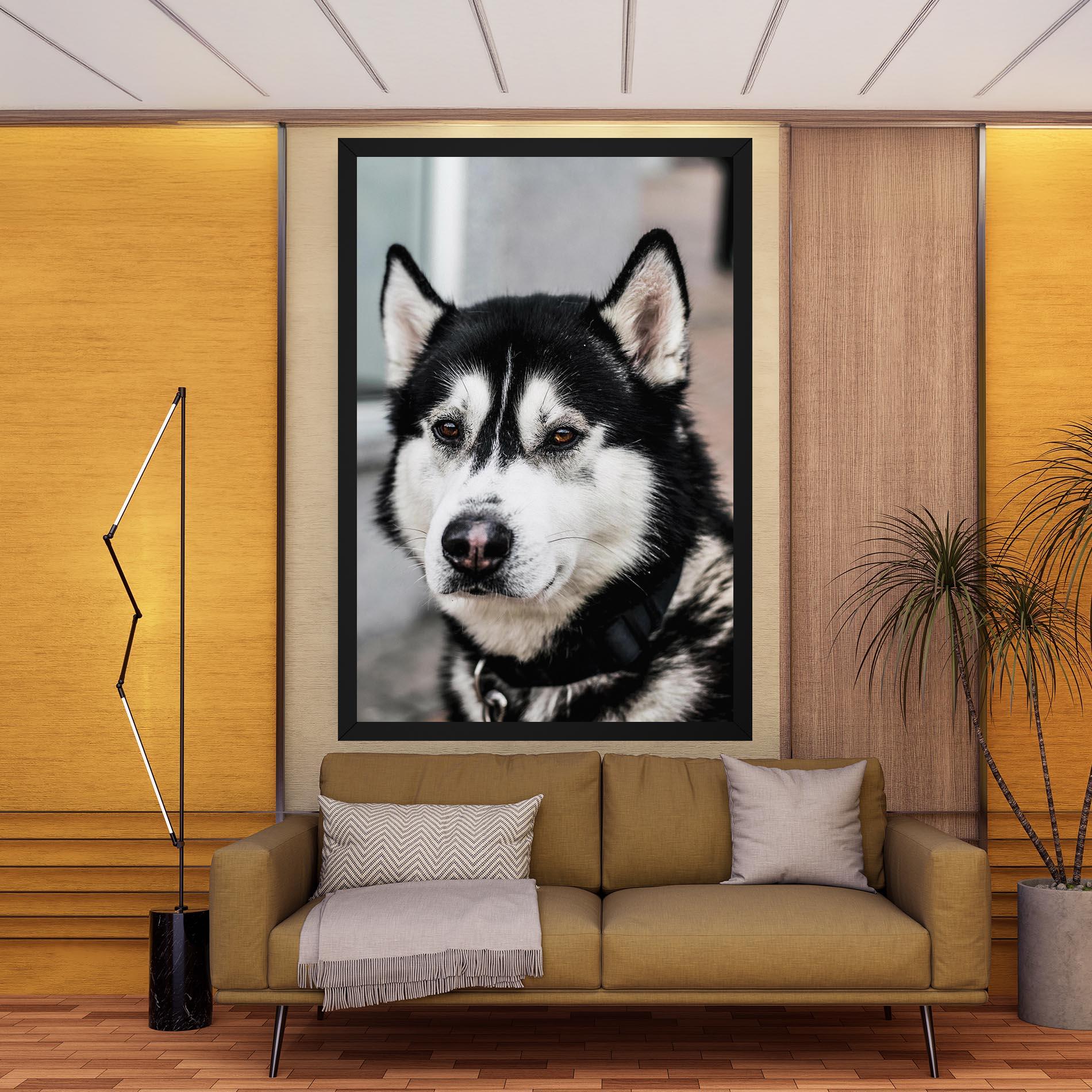 Tablou Canvas Husky Dog mockup 9
