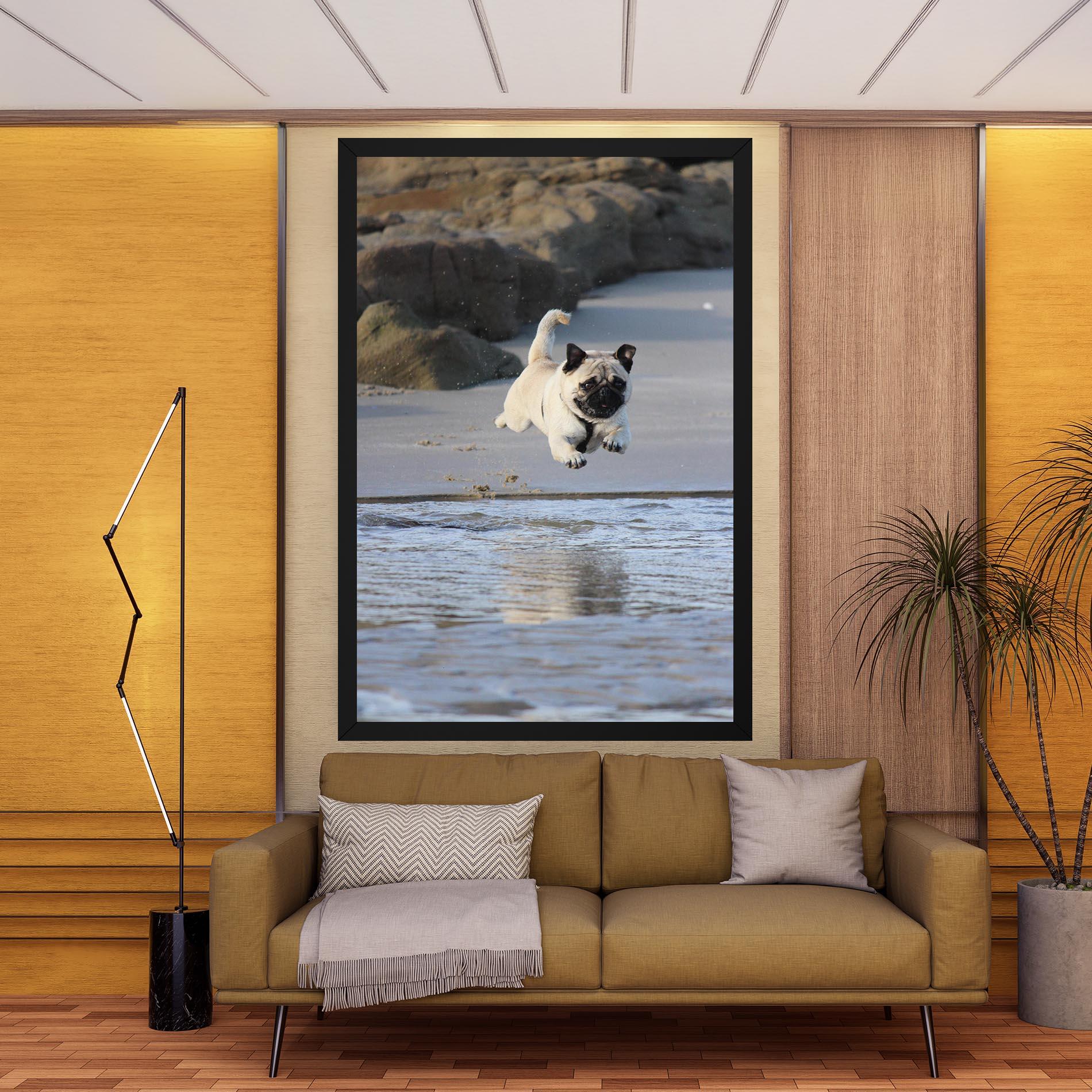 Tablou Canvas Water Pug mockup 9