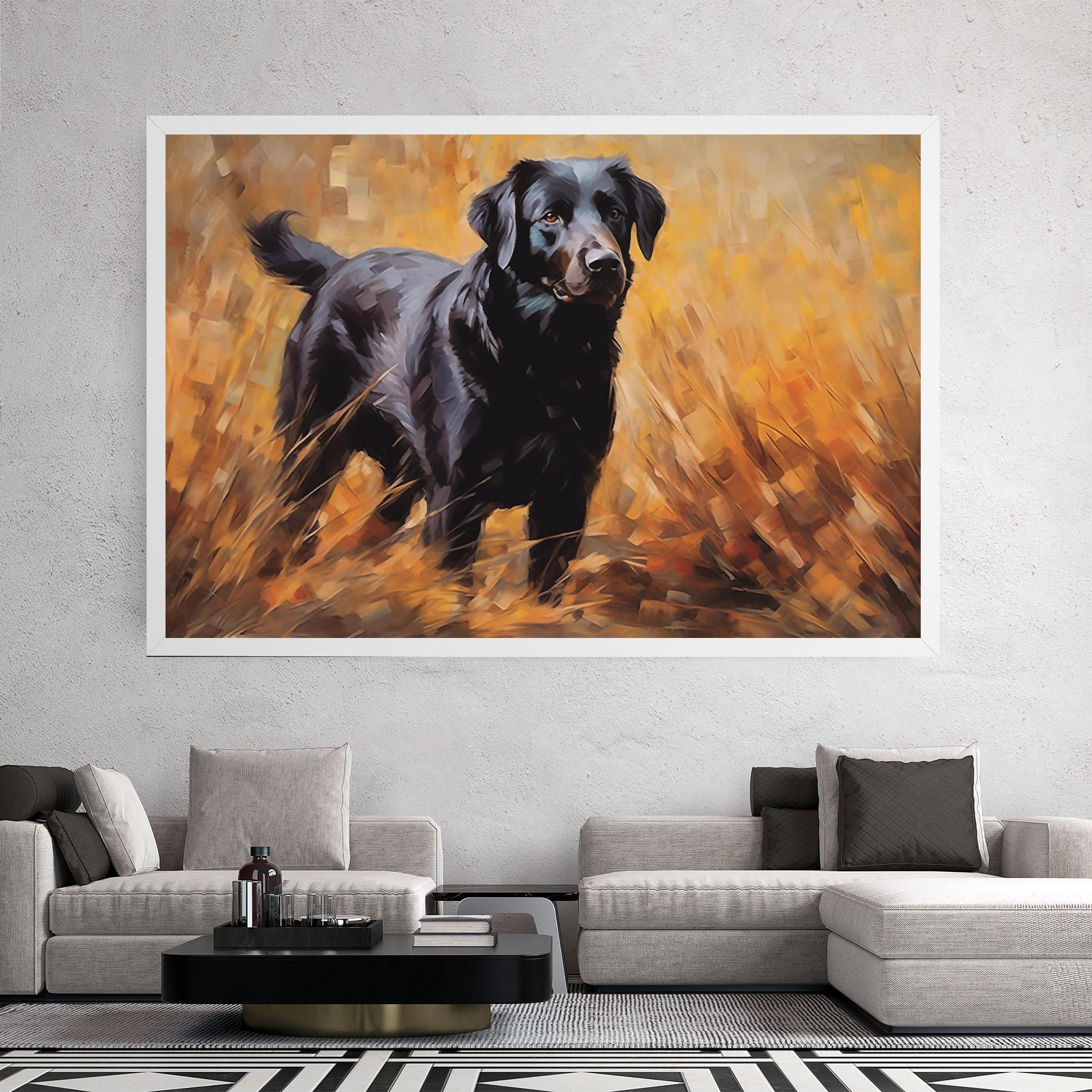 Tablou Canvas Black Pretty Dog mockup 2