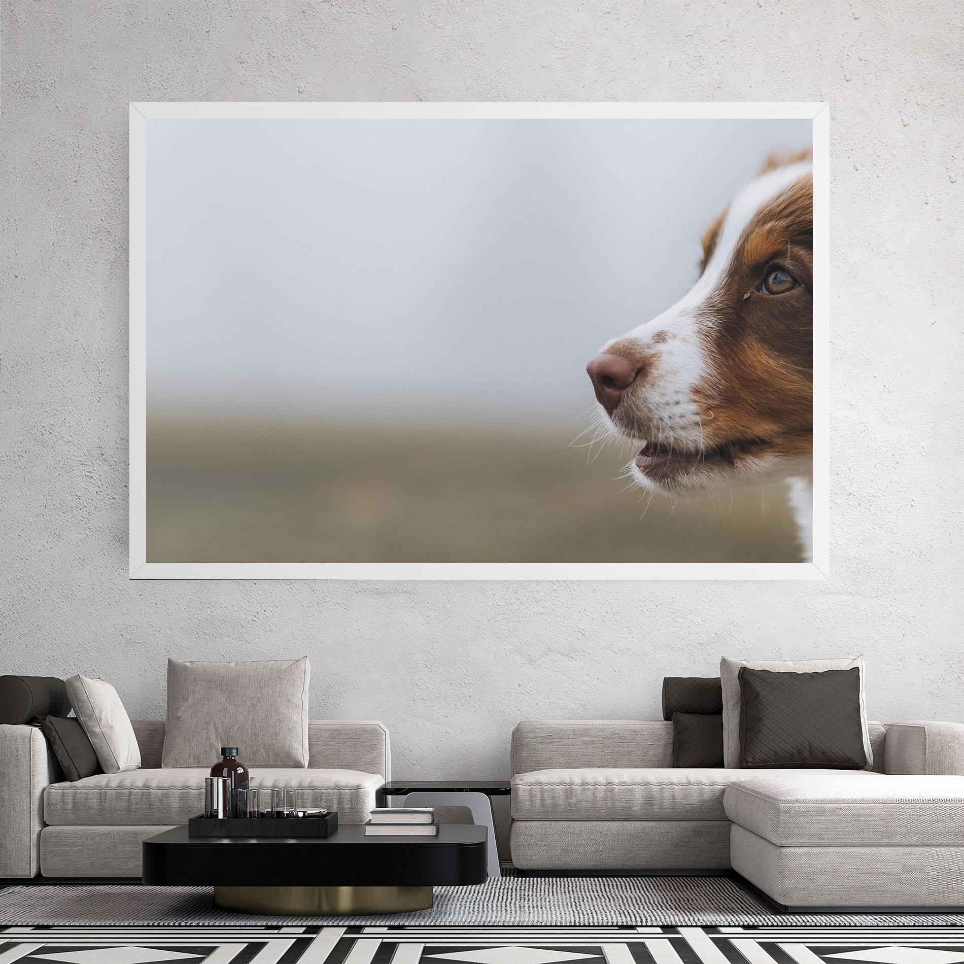 Tablou Canvas Brown White Dog mockup 2