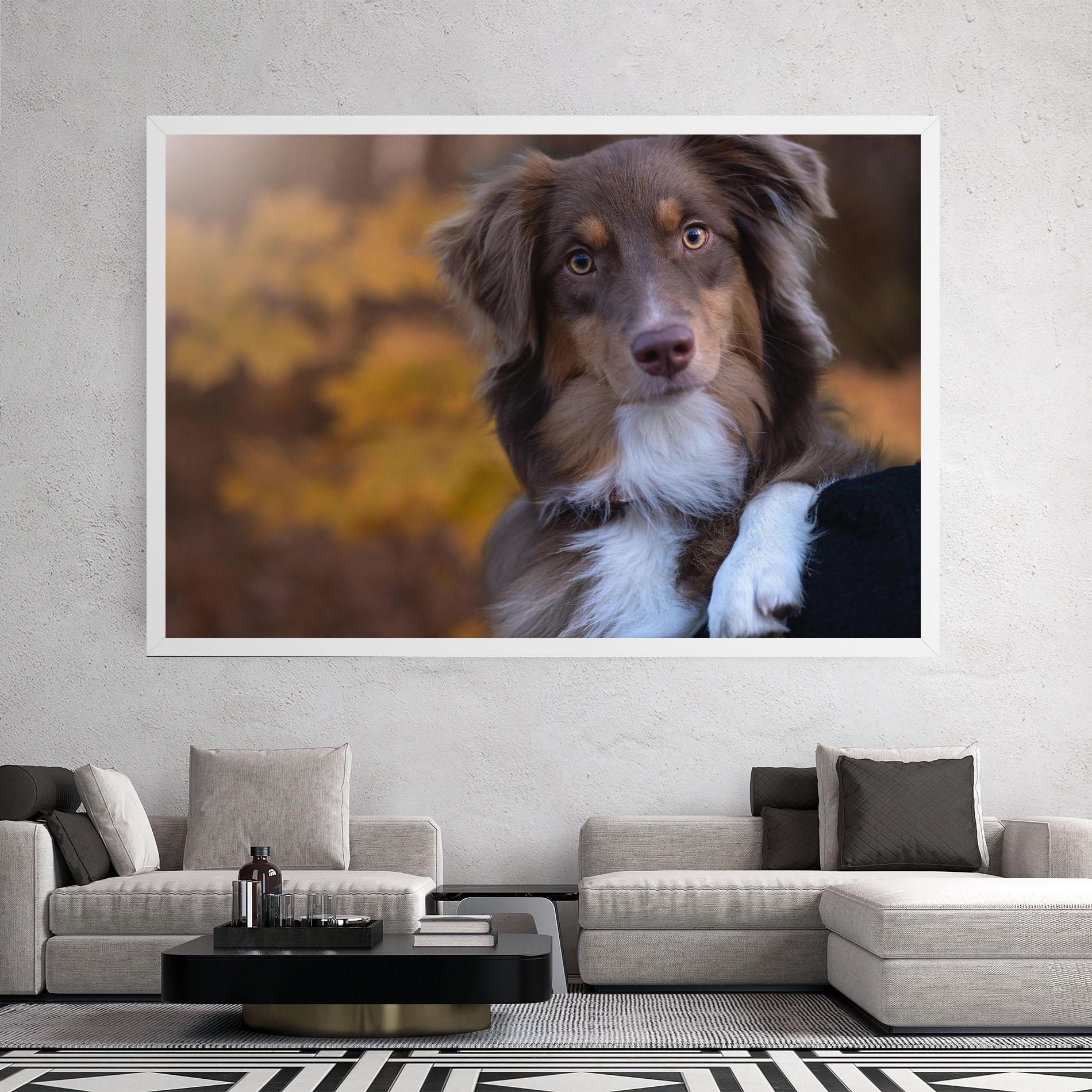 Tablou Canvas Coffee Brown Dog mockup 2