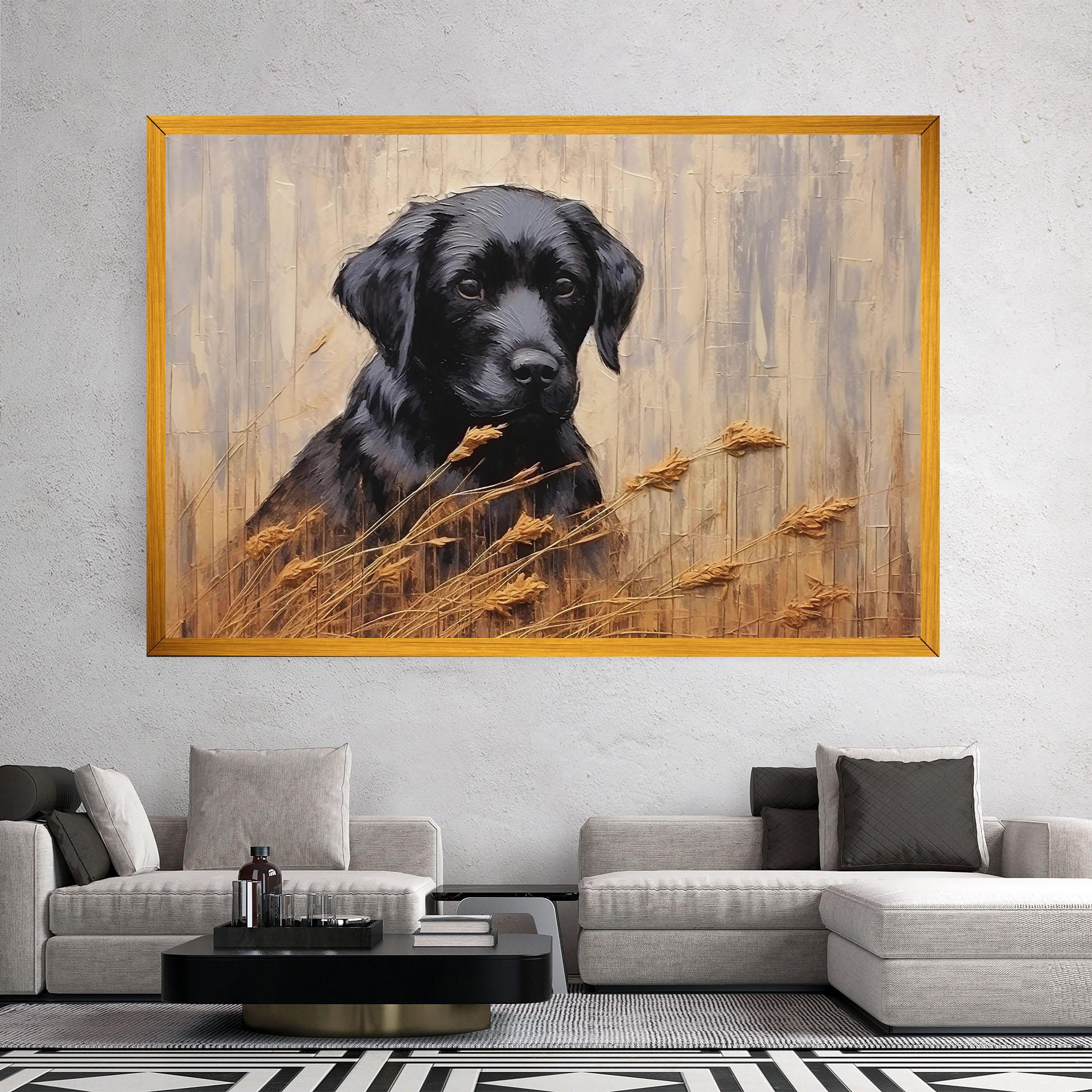 Tablou Canvas Black Dog Art mockup 2