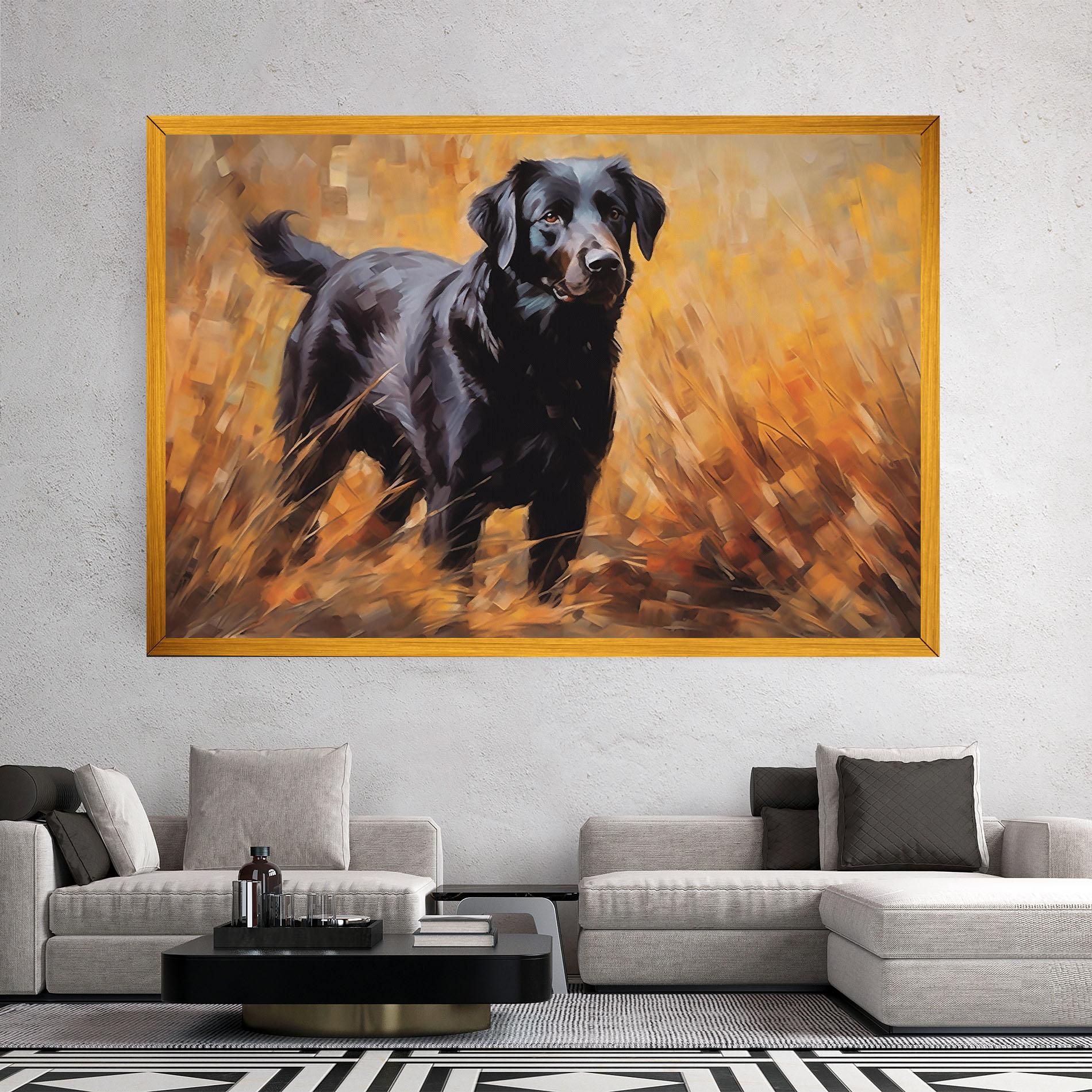Tablou Canvas Black Pretty Dog mockup 2