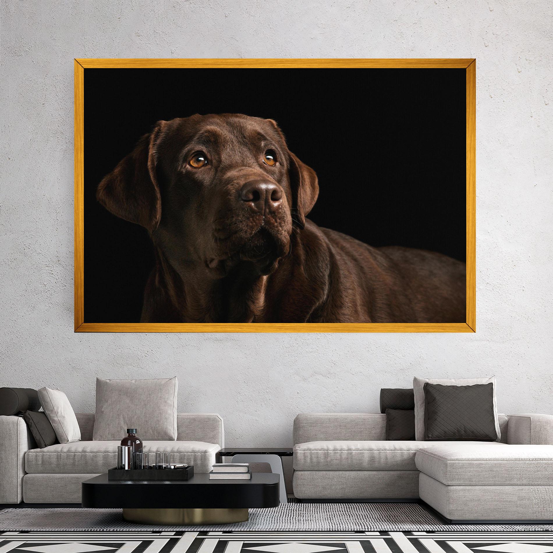 Tablou Canvas Brown Labrador mockup 2