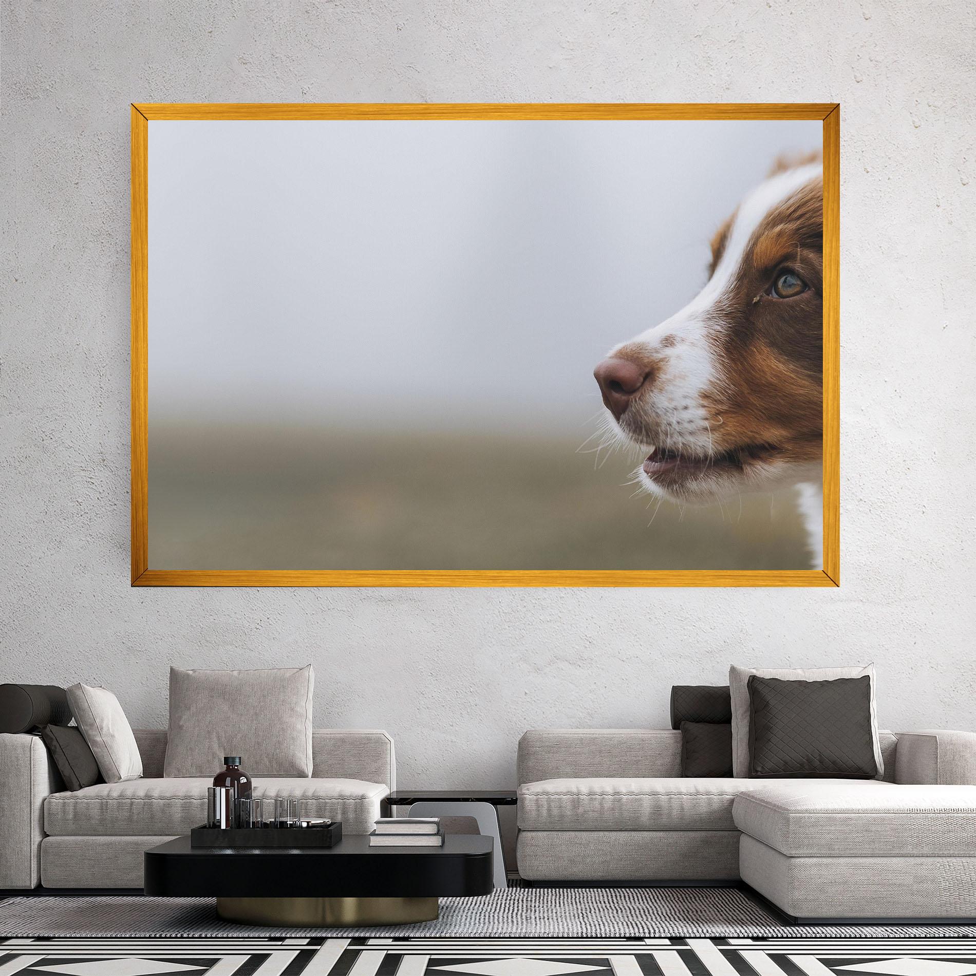 Tablou Canvas Brown White Dog mockup 2