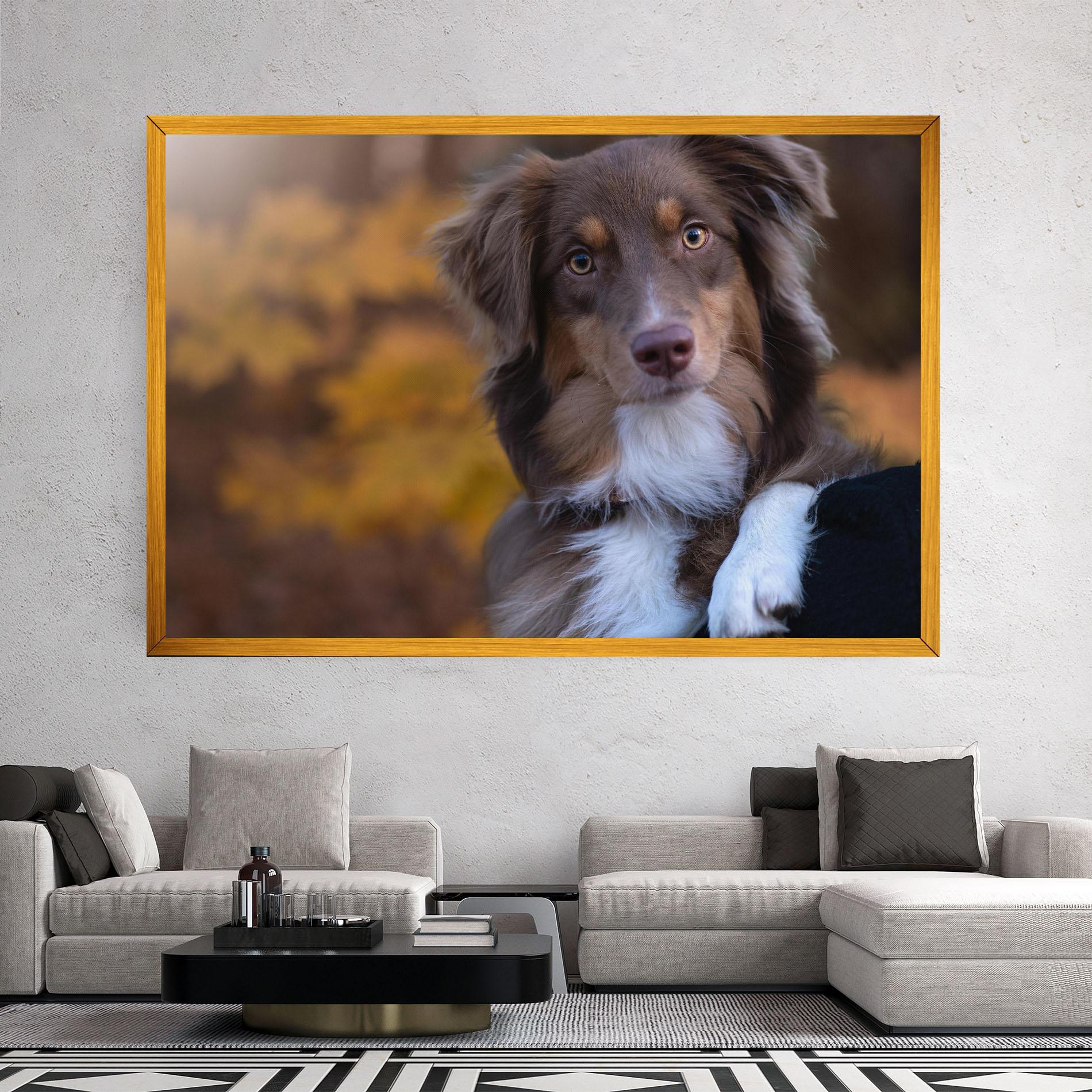 Tablou Canvas Coffee Brown Dog mockup 2