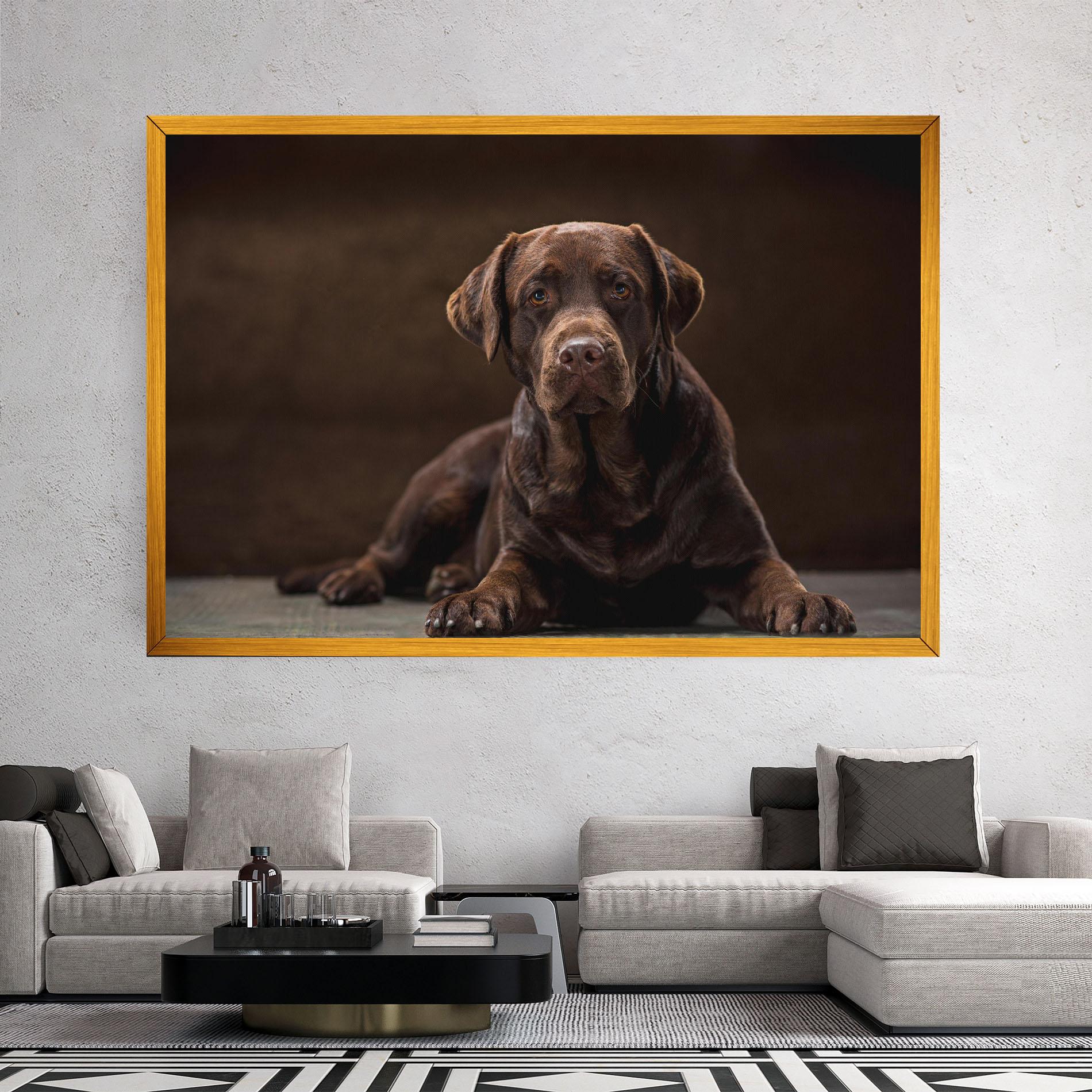 Tablou Canvas Cute Brown Labrador mockup 2