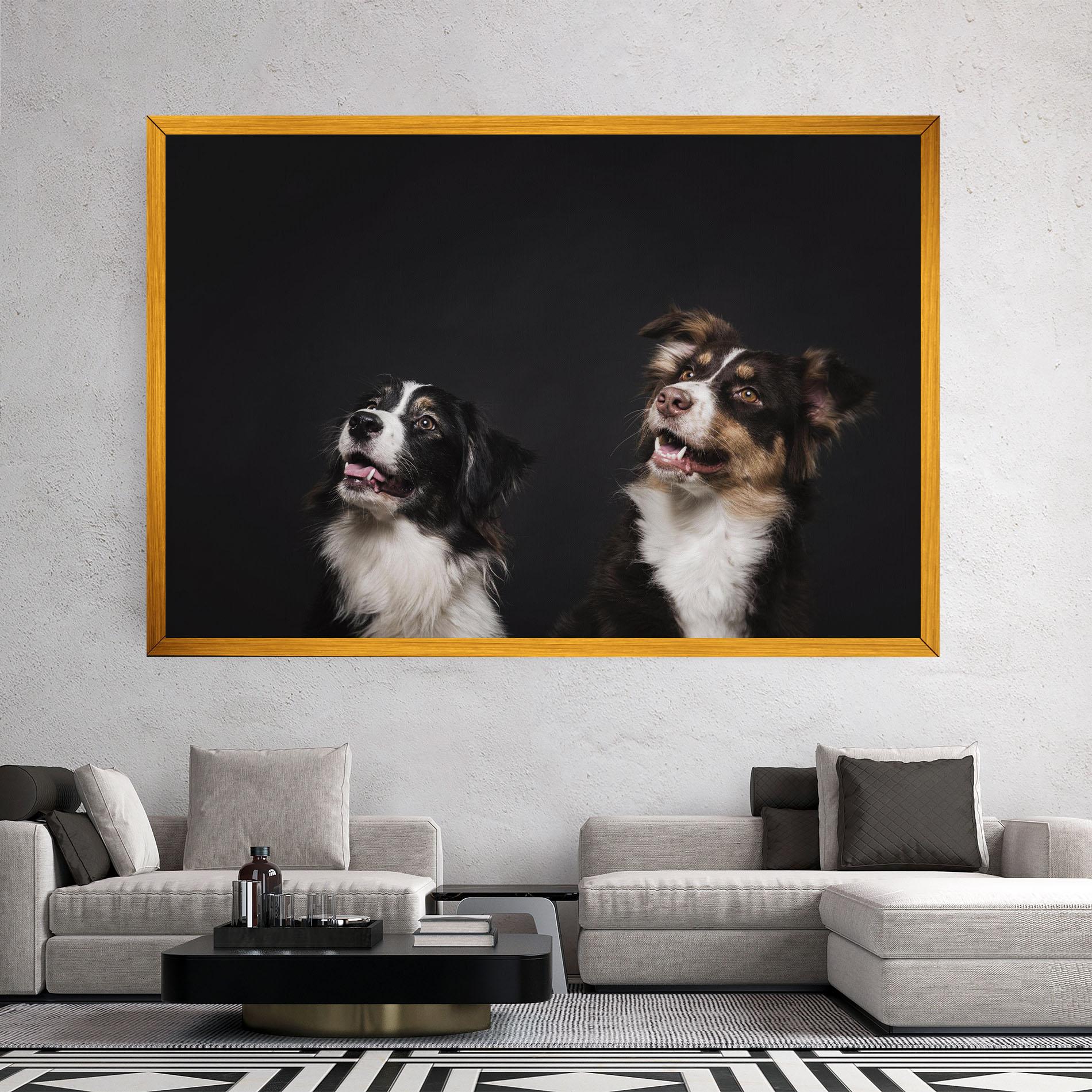 Tablou Canvas Cute Dogs Standing mockup 2