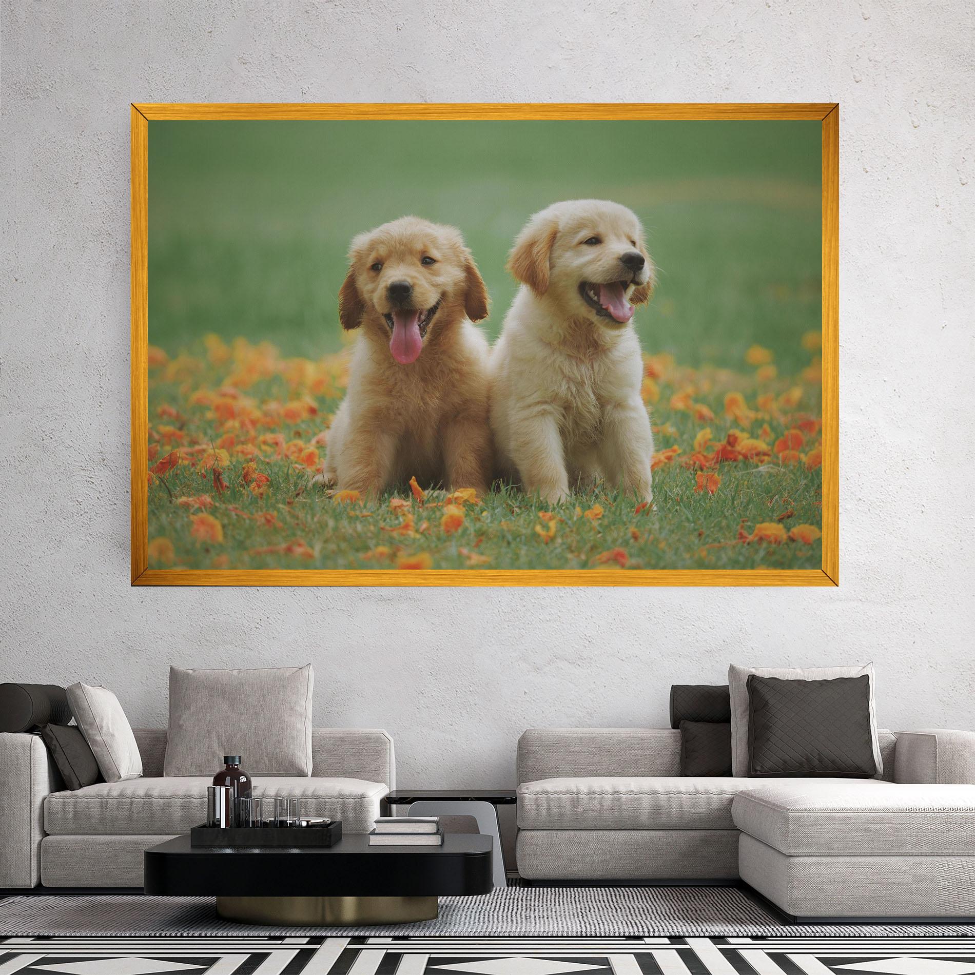 Tablou Canvas Happy Dogs mockup 2