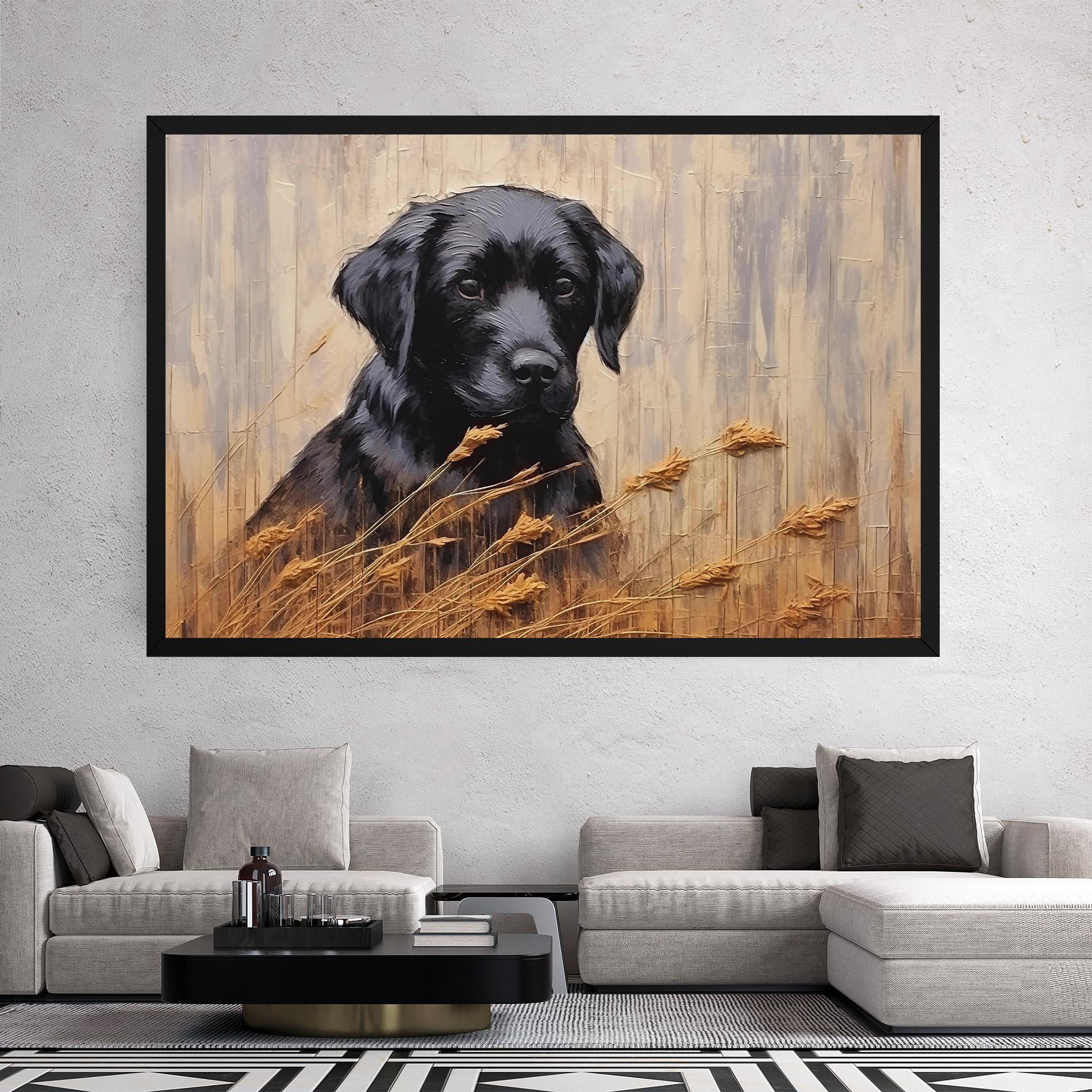 Tablou Canvas Black Dog Art mockup 2