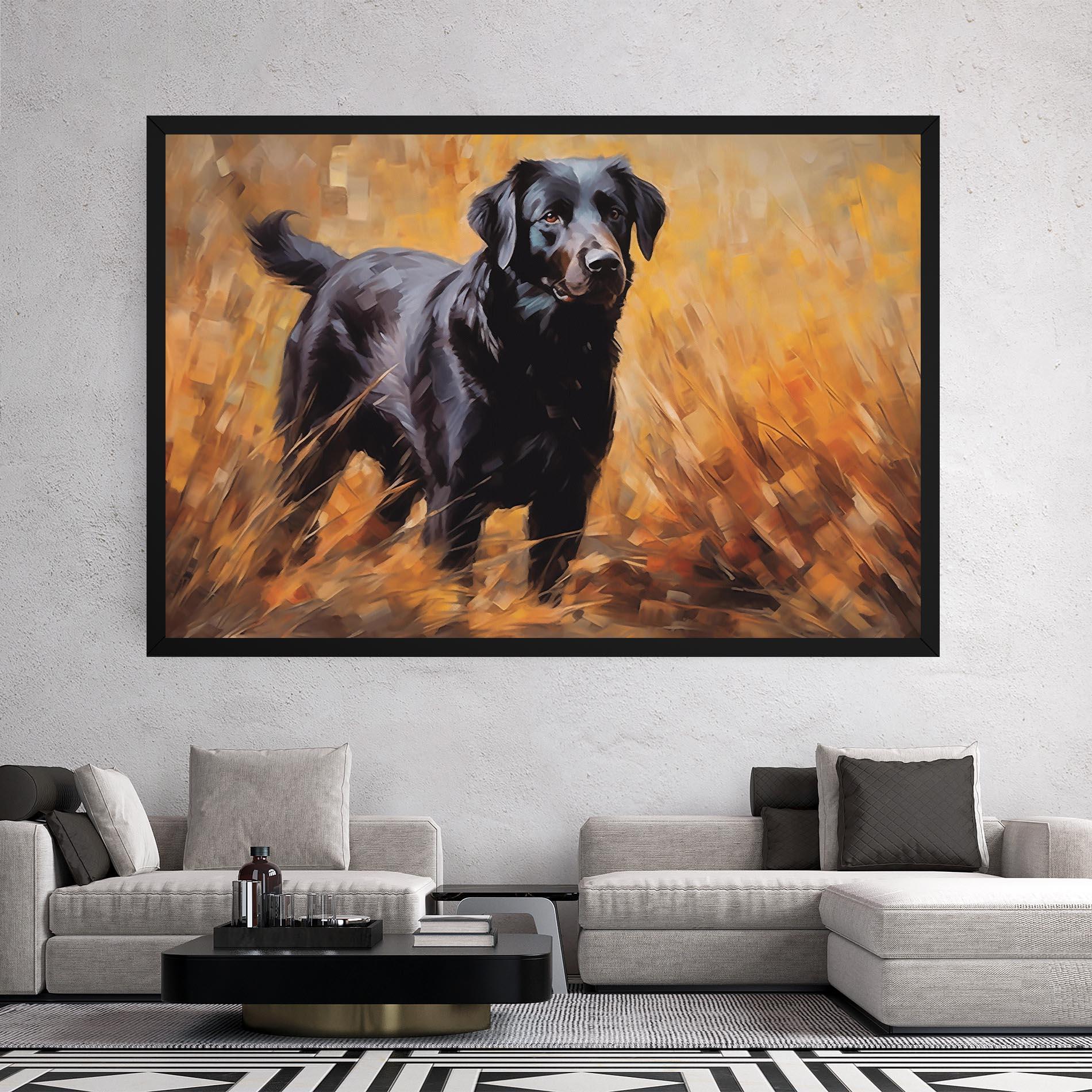 Tablou Canvas Black Pretty Dog mockup 2