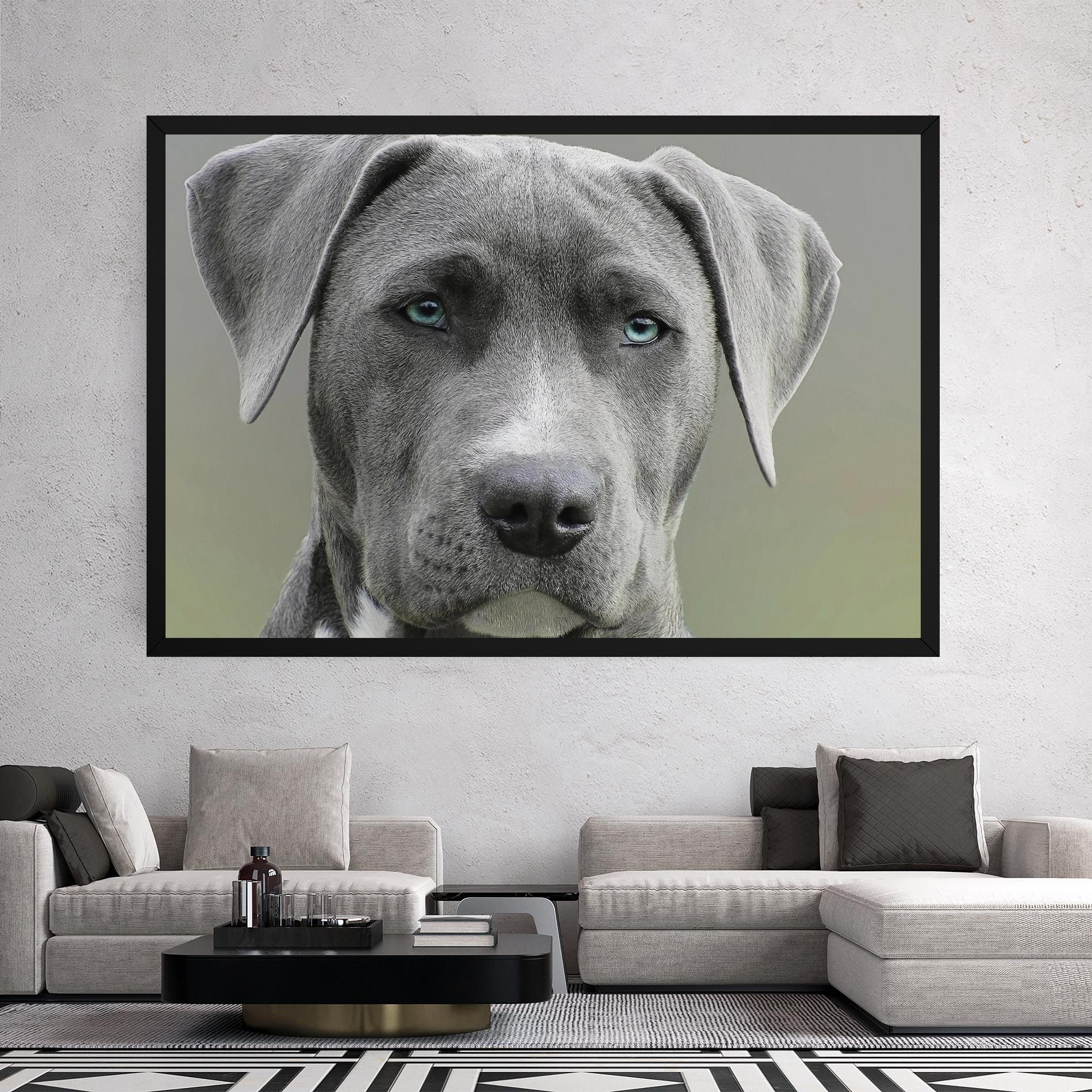 Blue Eyes Dog mockup 2