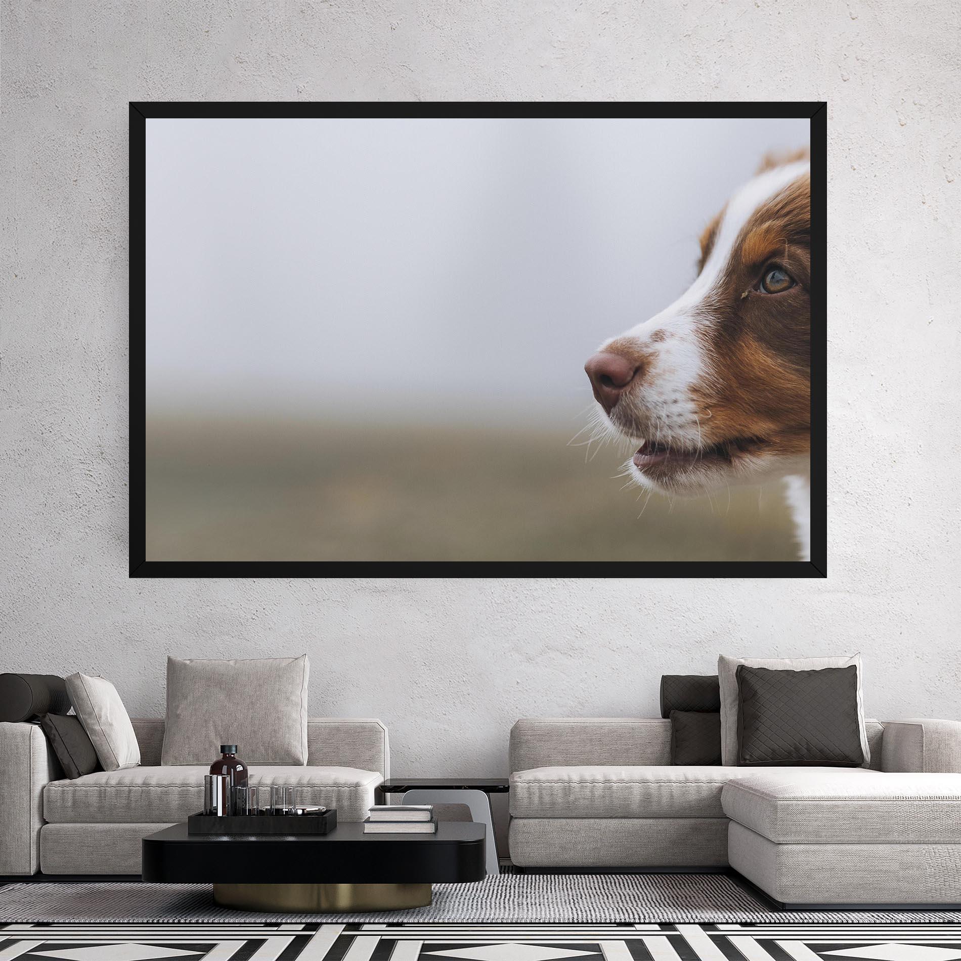 Tablou Canvas Brown White Dog mockup 2