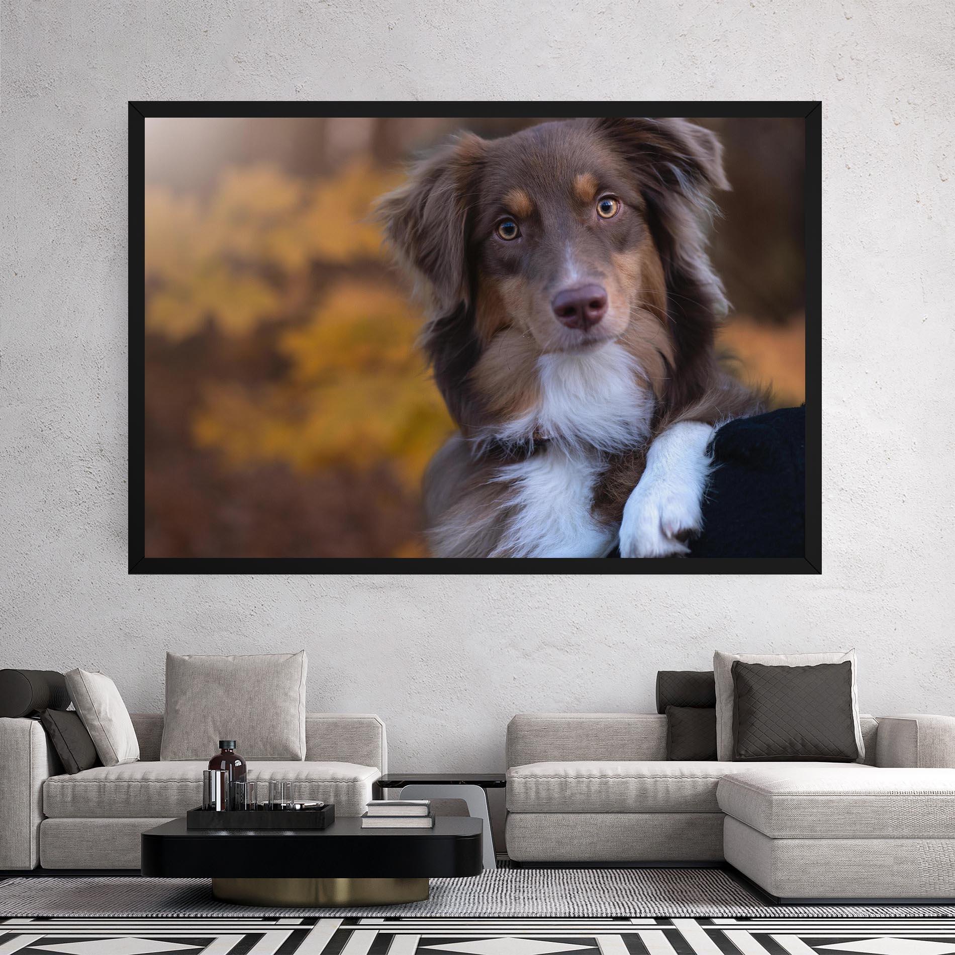 Tablou Canvas Coffee Brown Dog mockup 2