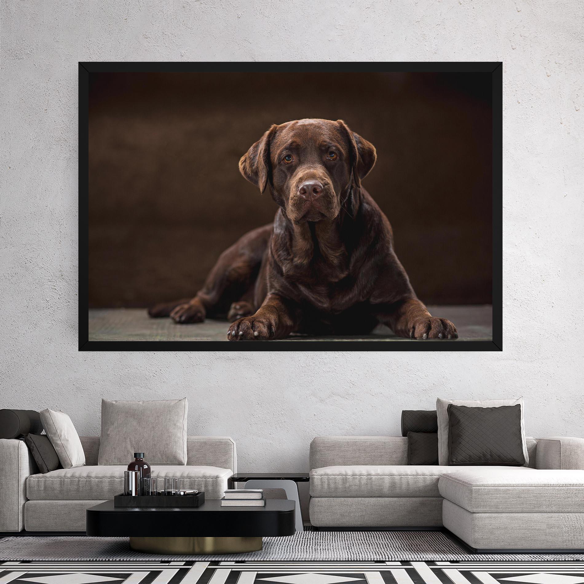 Tablou Canvas Cute Brown Labrador mockup 2