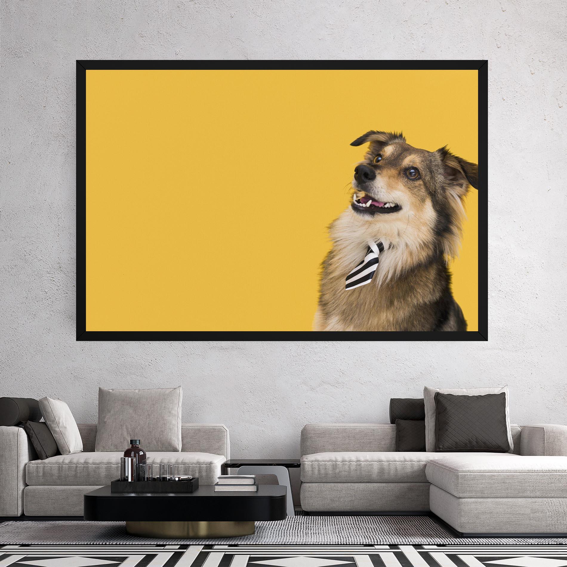 Tablou Canvas Cute Smiling Dog mockup 2