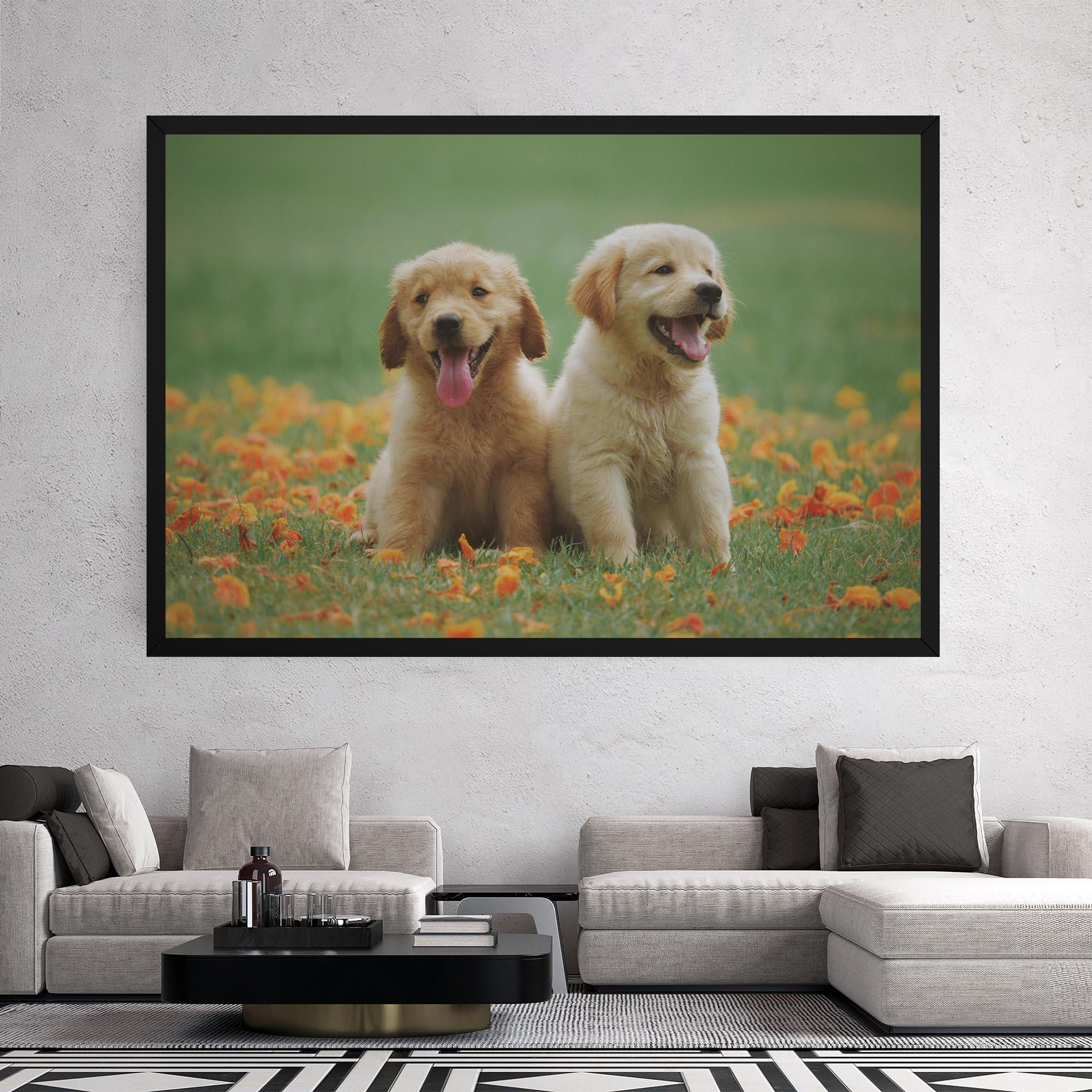 Tablou Canvas Happy Dogs mockup 2