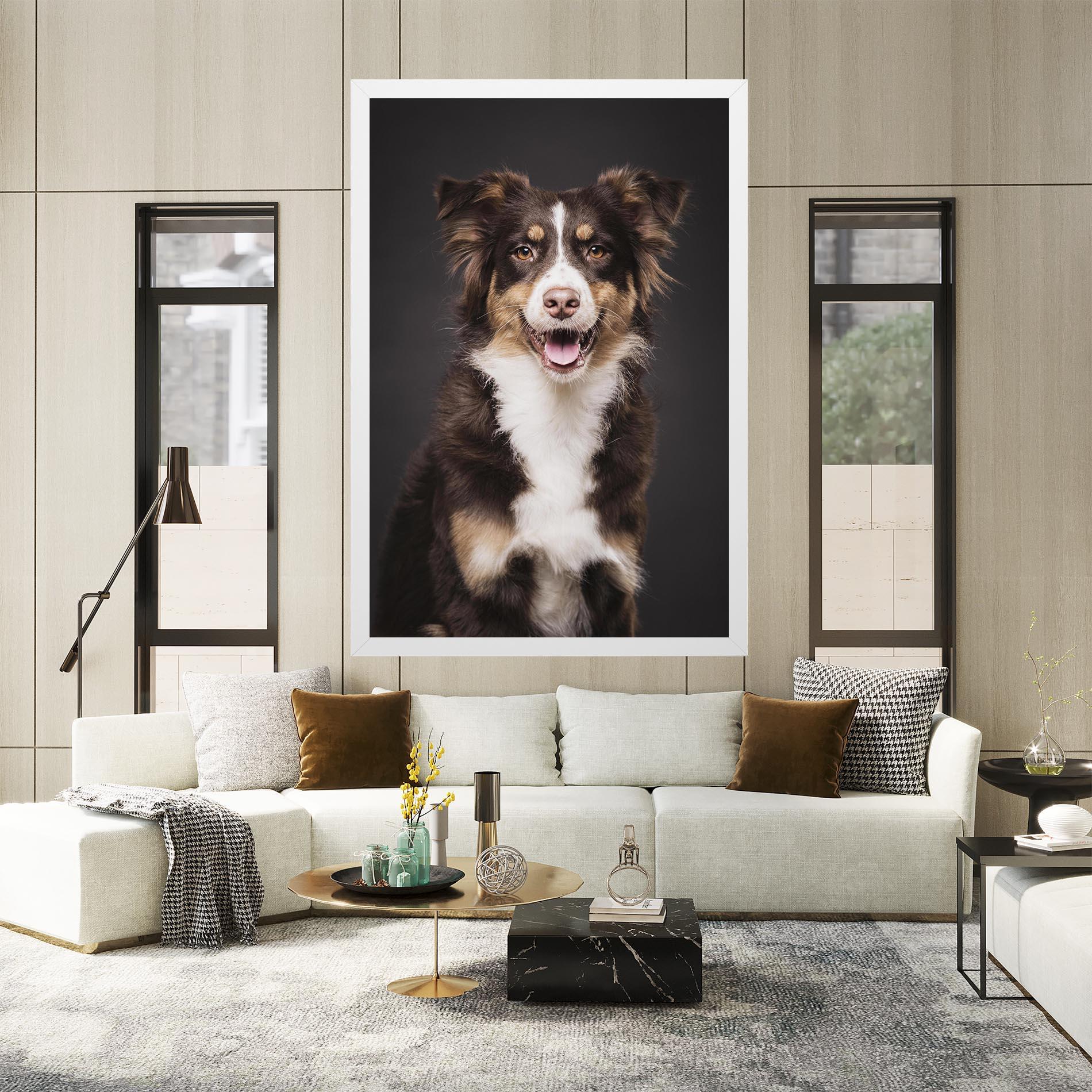Tablou Canvas Cute Dog Sitting mockup 2