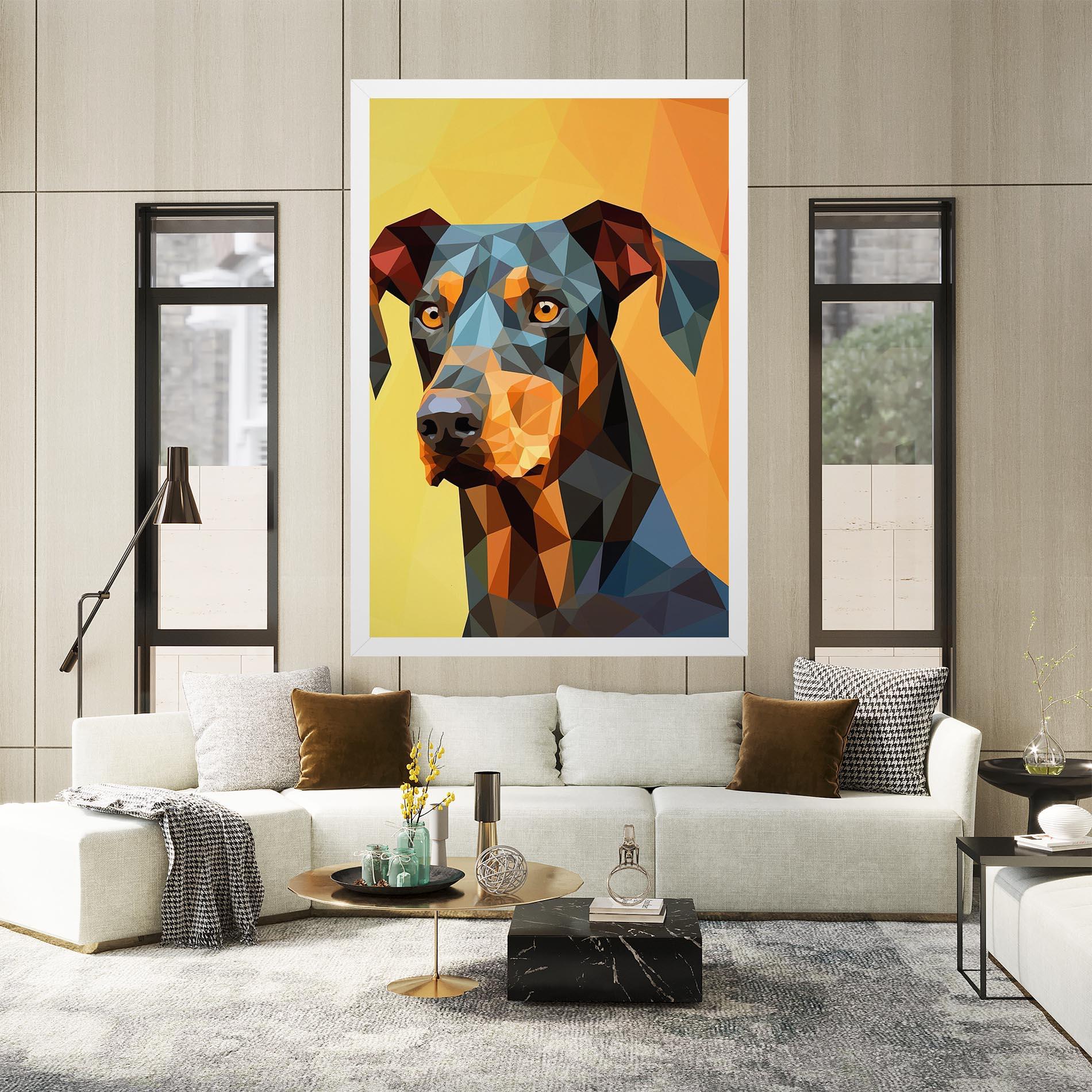 Tablou Canvas Digital Art Dog mockup 2