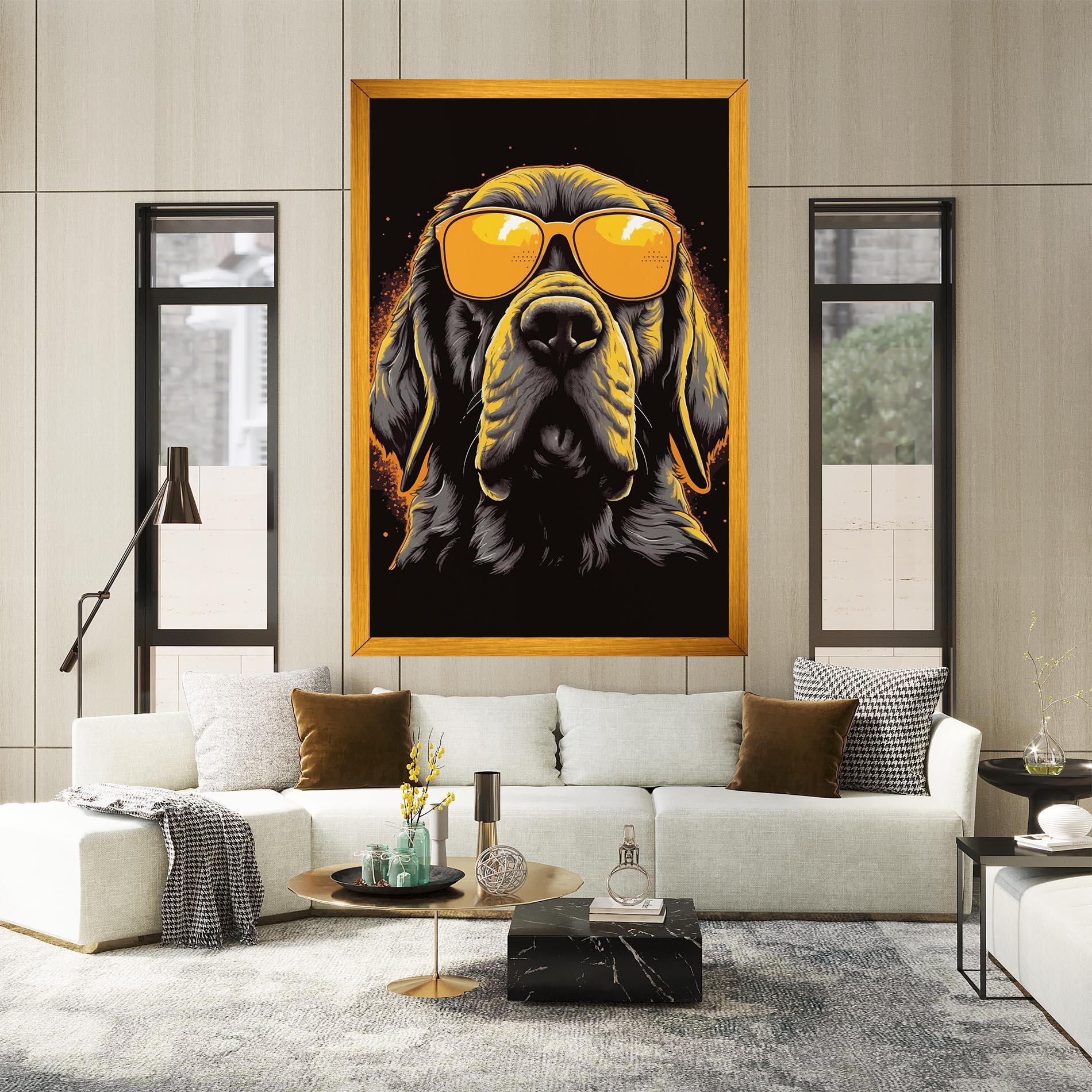 Tablou Canvas Coolest Dog mockup 2