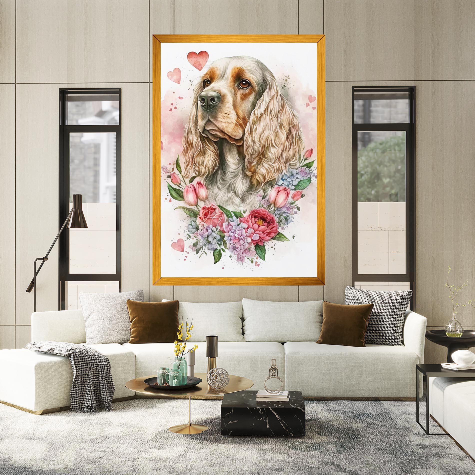 Tablou Canvas Cute Little Cocker mockup 2