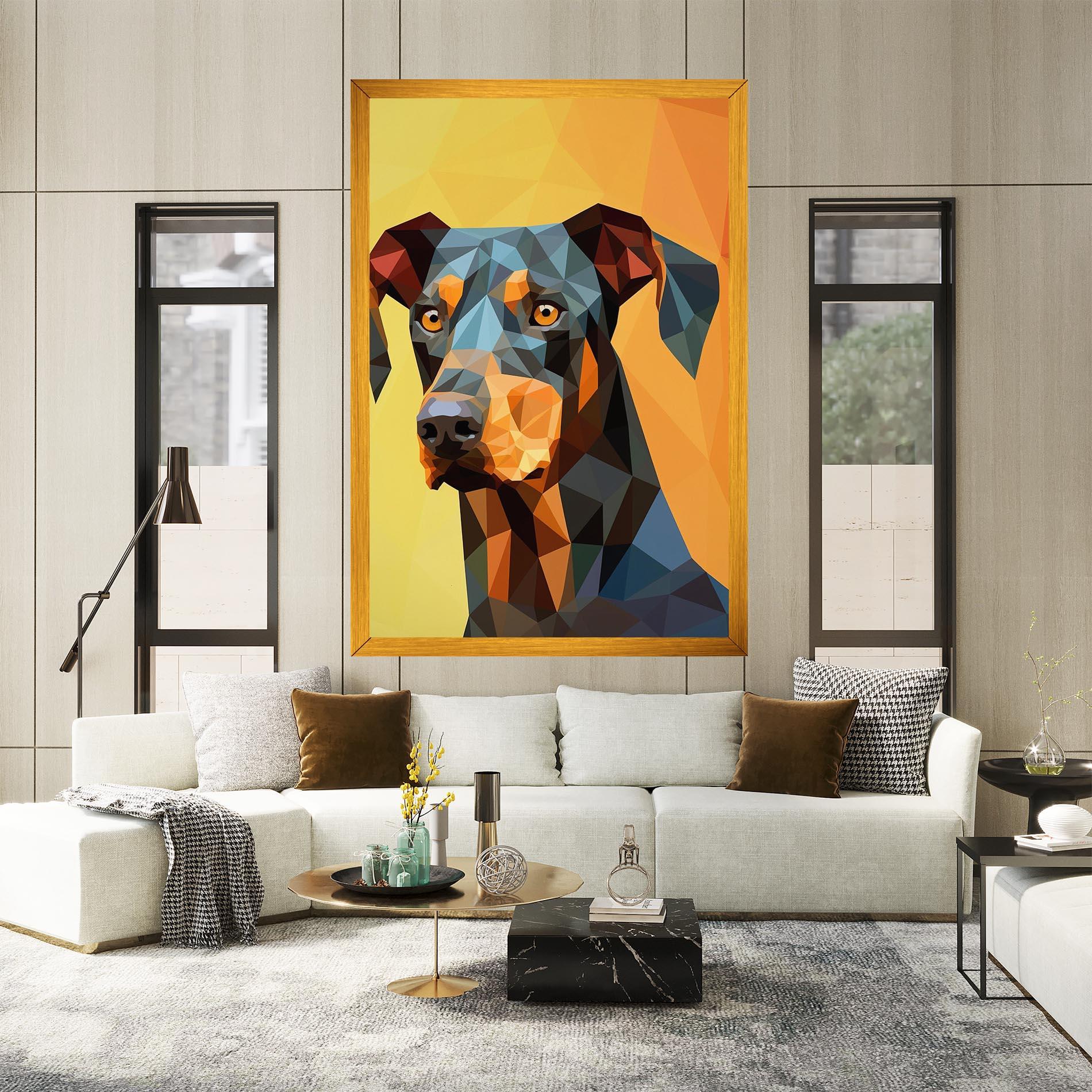 Tablou Canvas Digital Art Dog mockup 2