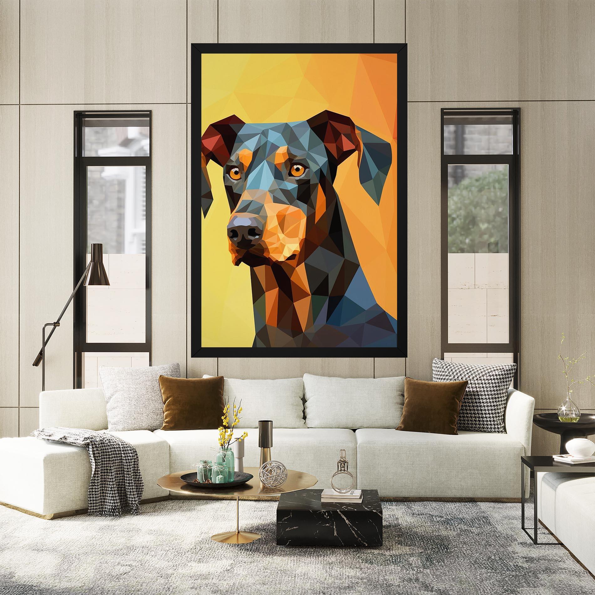 Tablou Canvas Digital Art Dog mockup 2