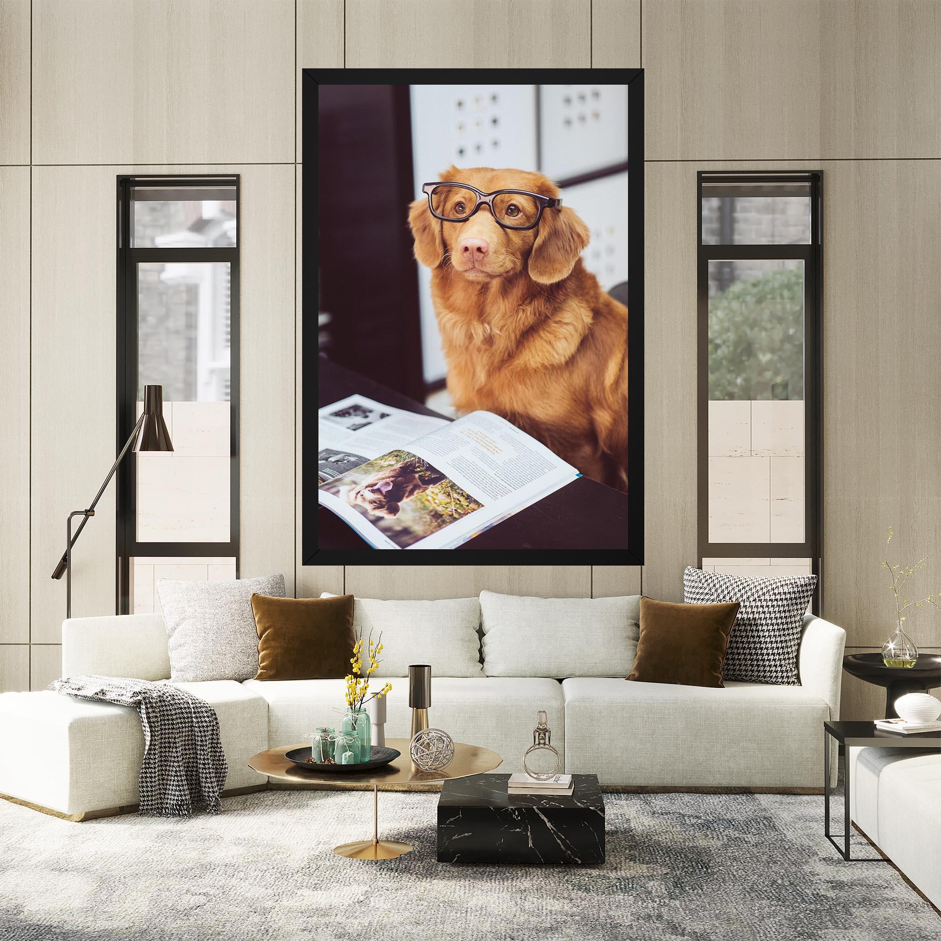 Tablou Canvas Learning Dog mockup 2