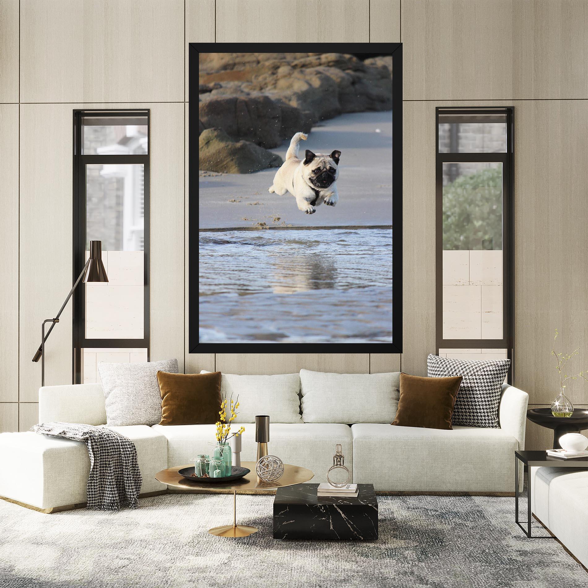 Tablou Canvas Water Pug mockup 2