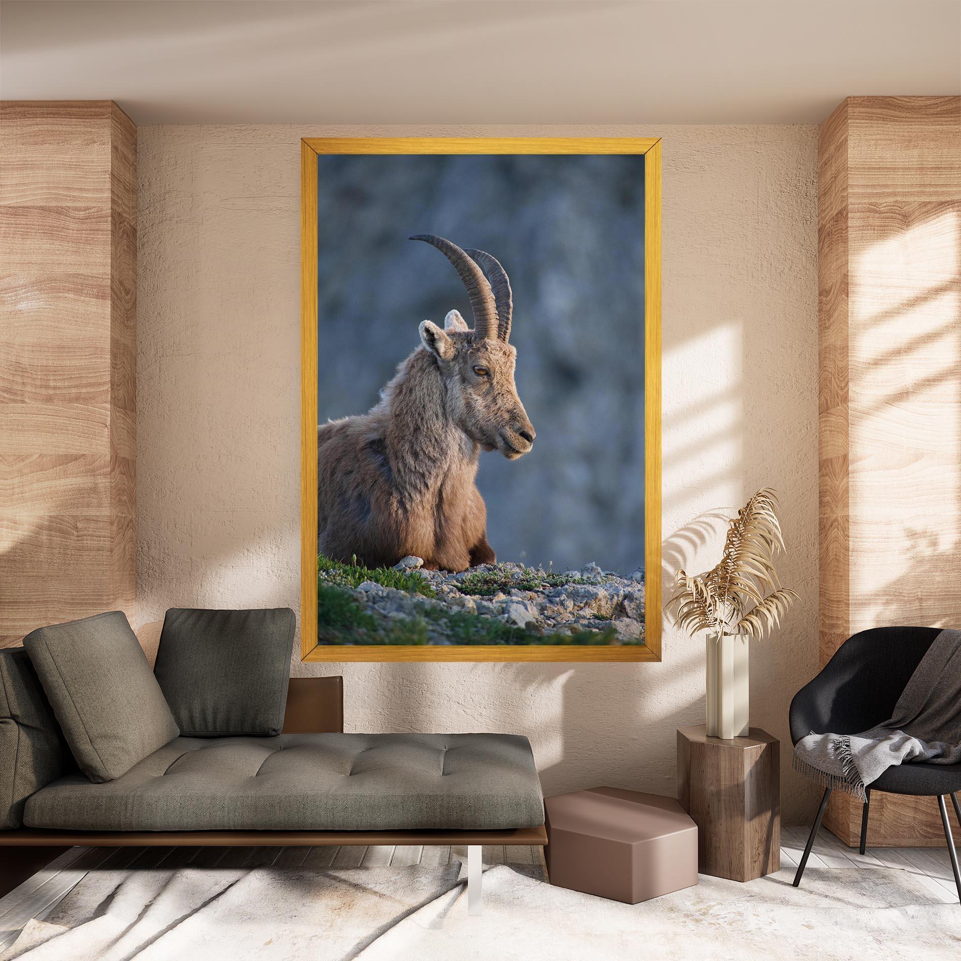 Tablou Canvas Mountain Goat mockup 8