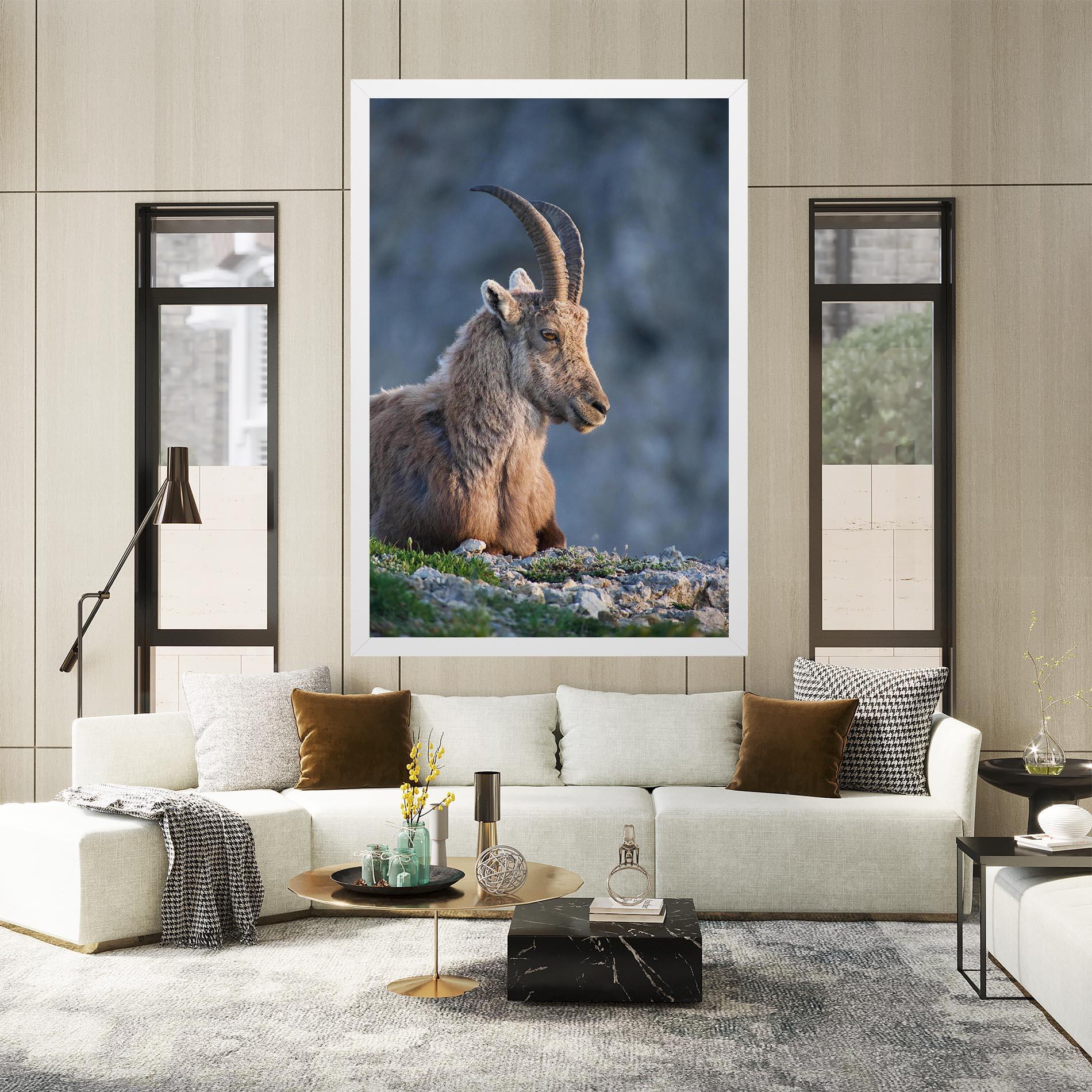 Tablou Canvas Mountain Goat mockup 2