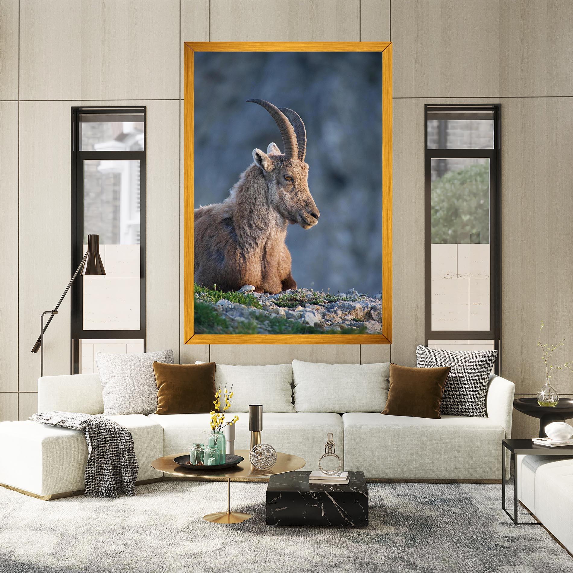 Tablou Canvas Mountain Goat mockup 2