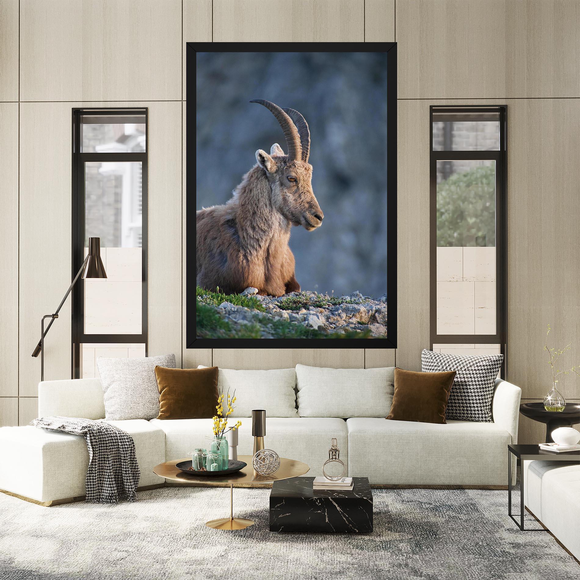 Tablou Canvas Mountain Goat mockup 2
