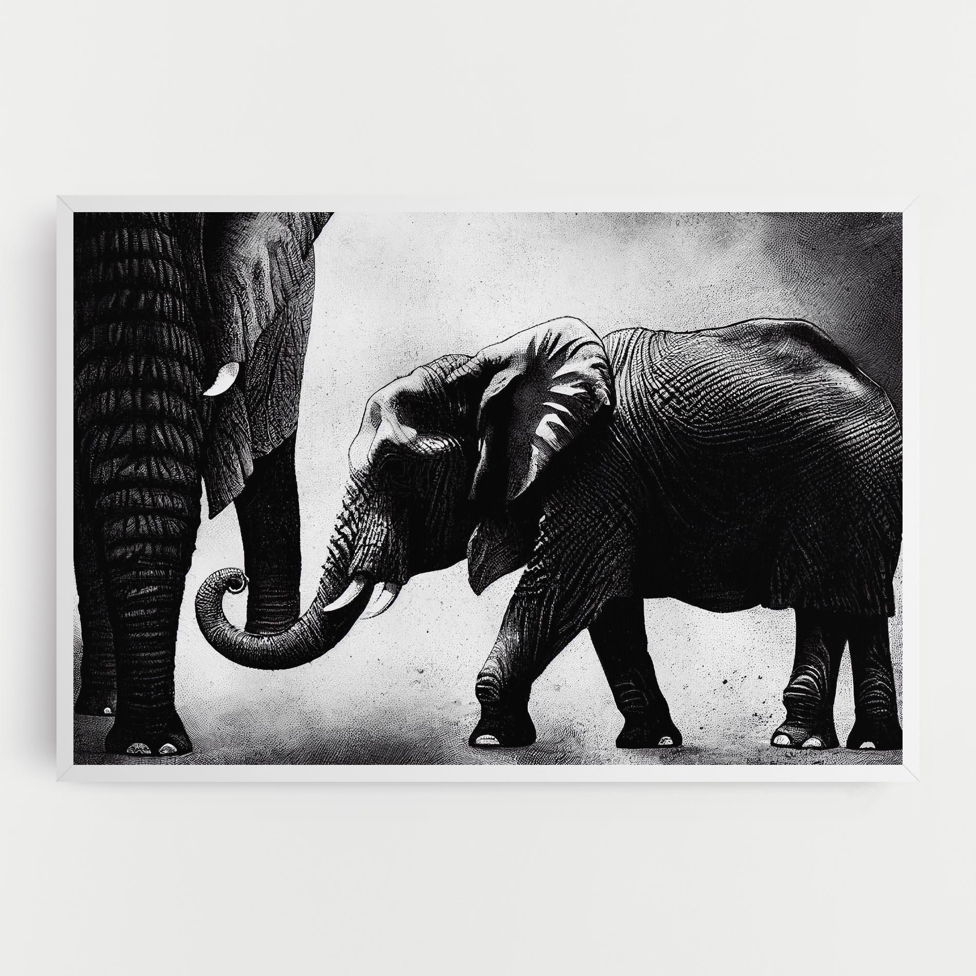 Tablou Canvas Baby Elephant mockup 0