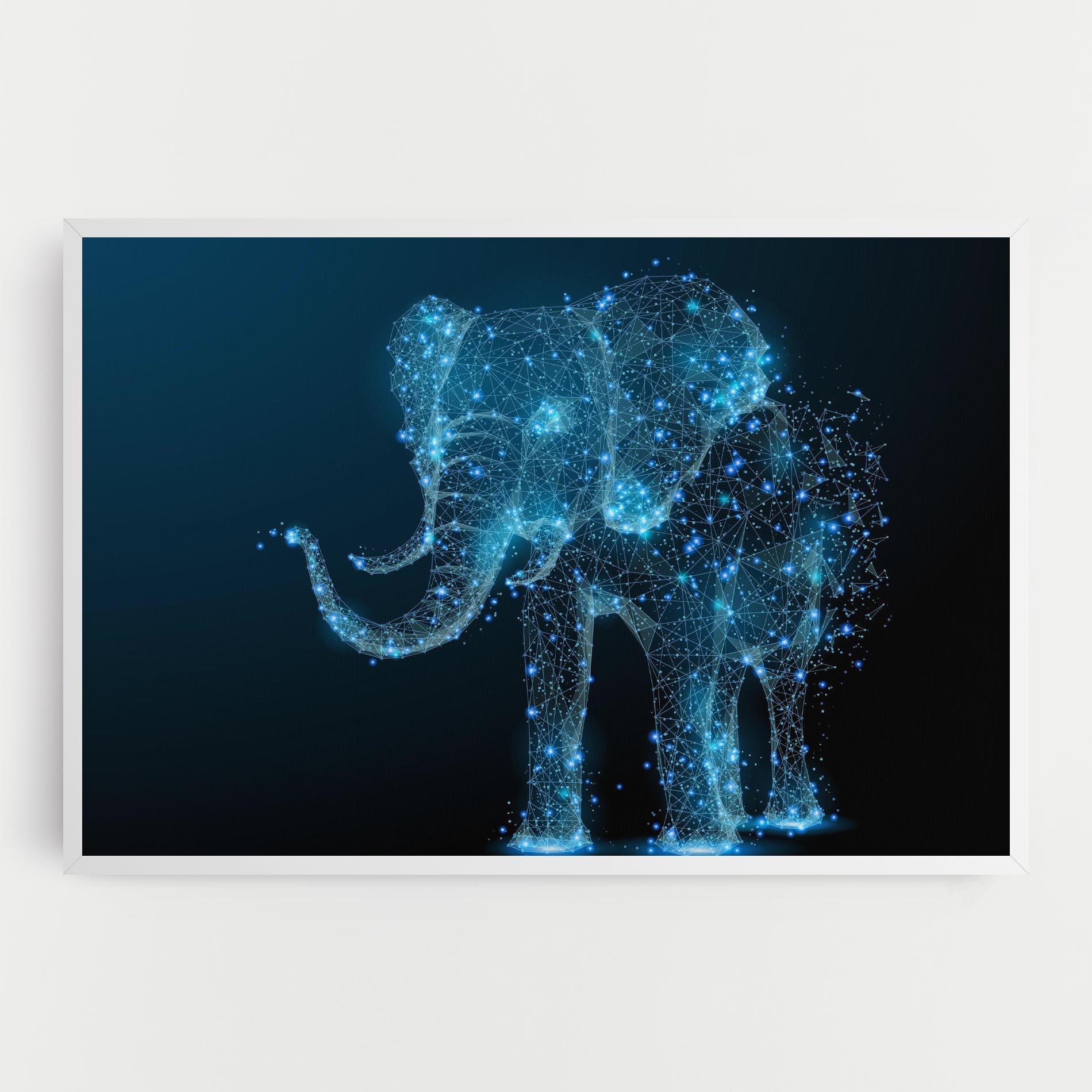 Tablou Canvas Digital Elephant mockup 0